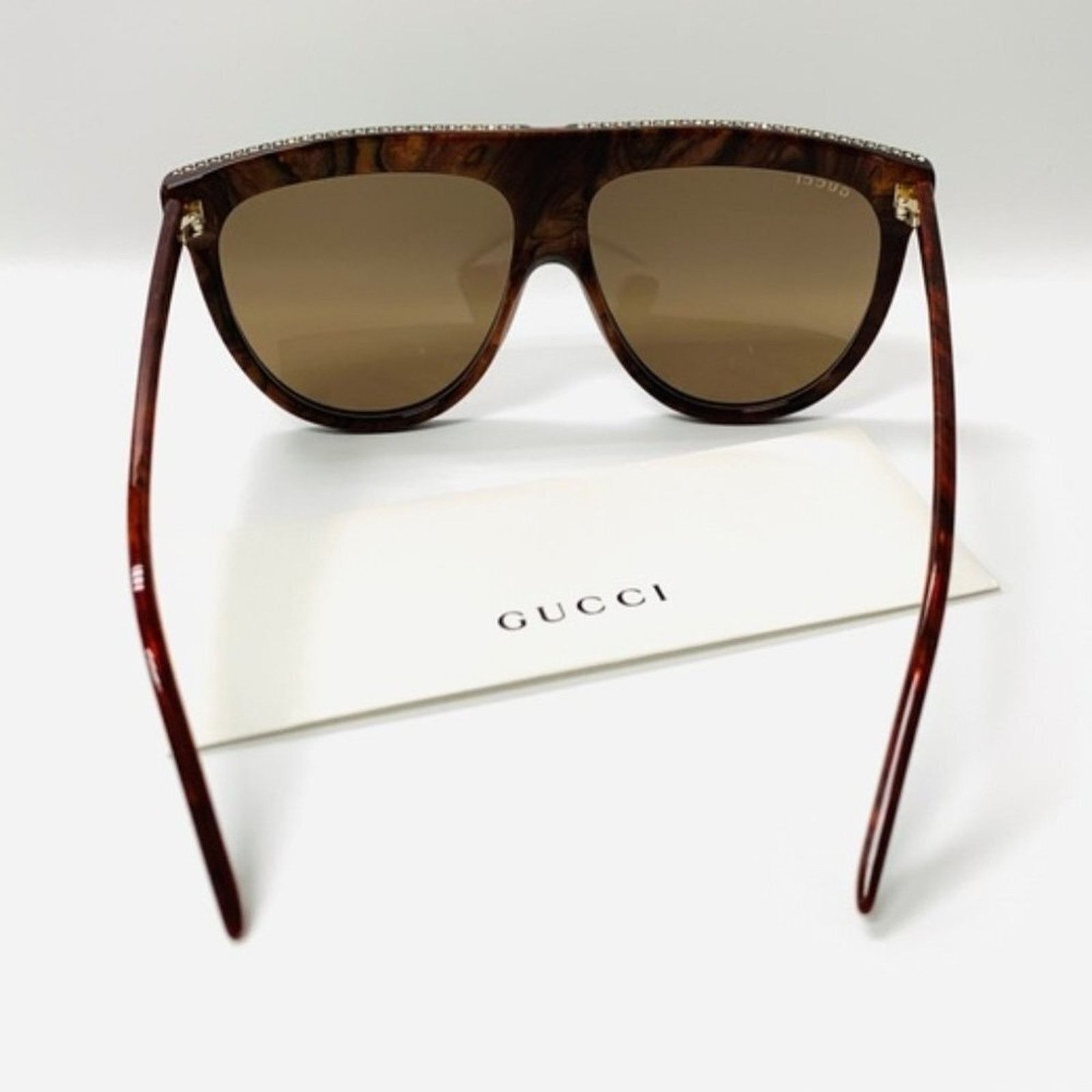 Gucci Gucci NEW GUCCI GG0732S-005 FLAT TOP SHIELD(GG0732S-005-61) Size ONE SIZE - 14 Thumbnail