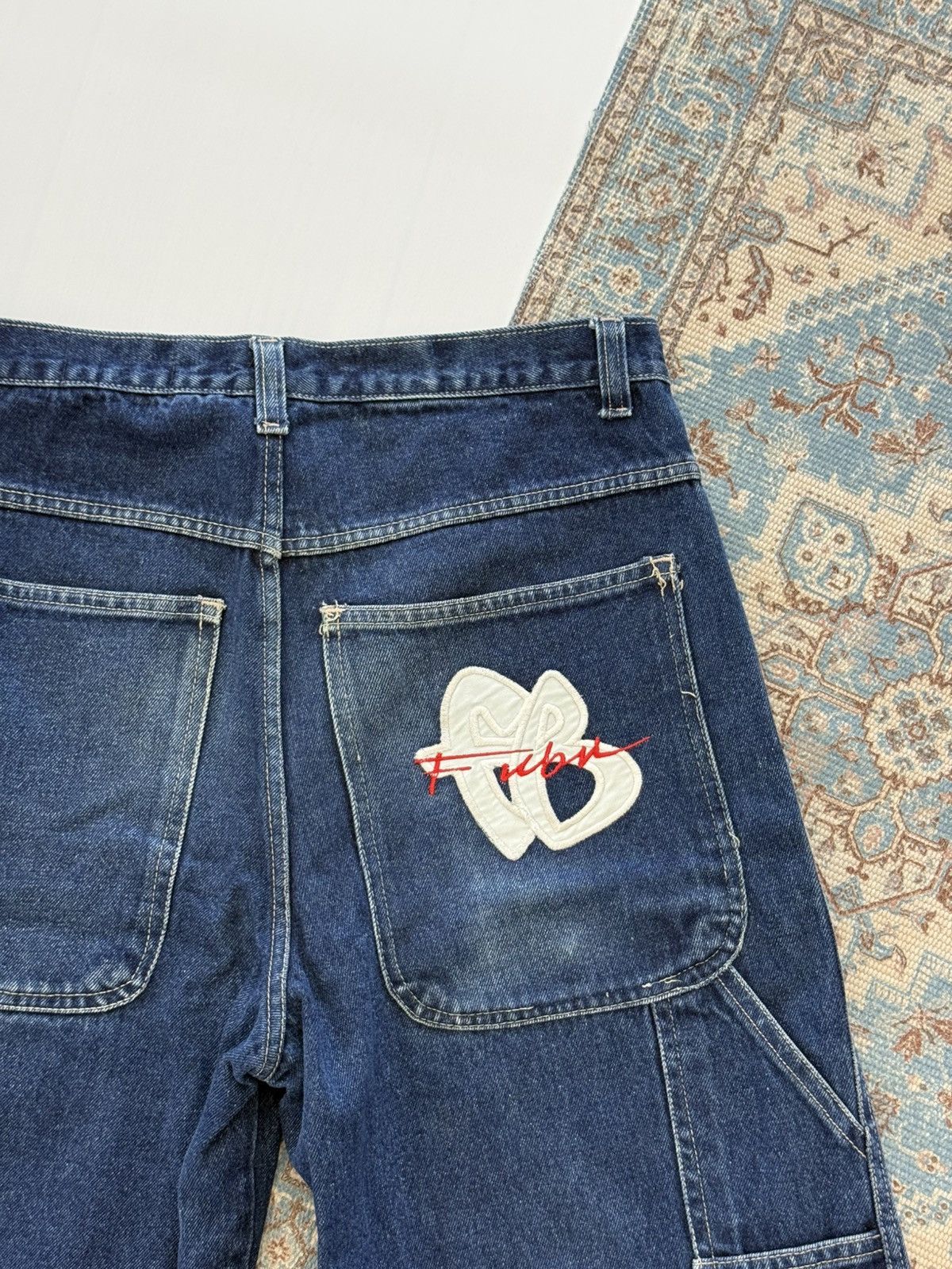Fubu Vintage FUBU Rap Baggy Made in USA Denim Shorts Size US 32 / EU 48 - 7 Thumbnail