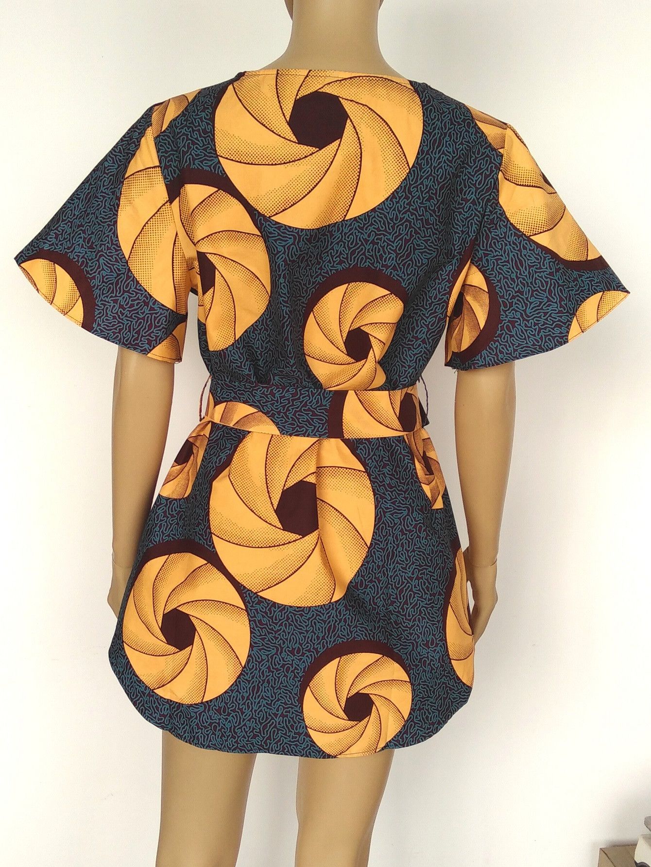 Other Cotton Tunic Shirt For Women African Wax Print Blouse Size XL / US 12-14 / IT 48-50 - 2 Thumbnail
