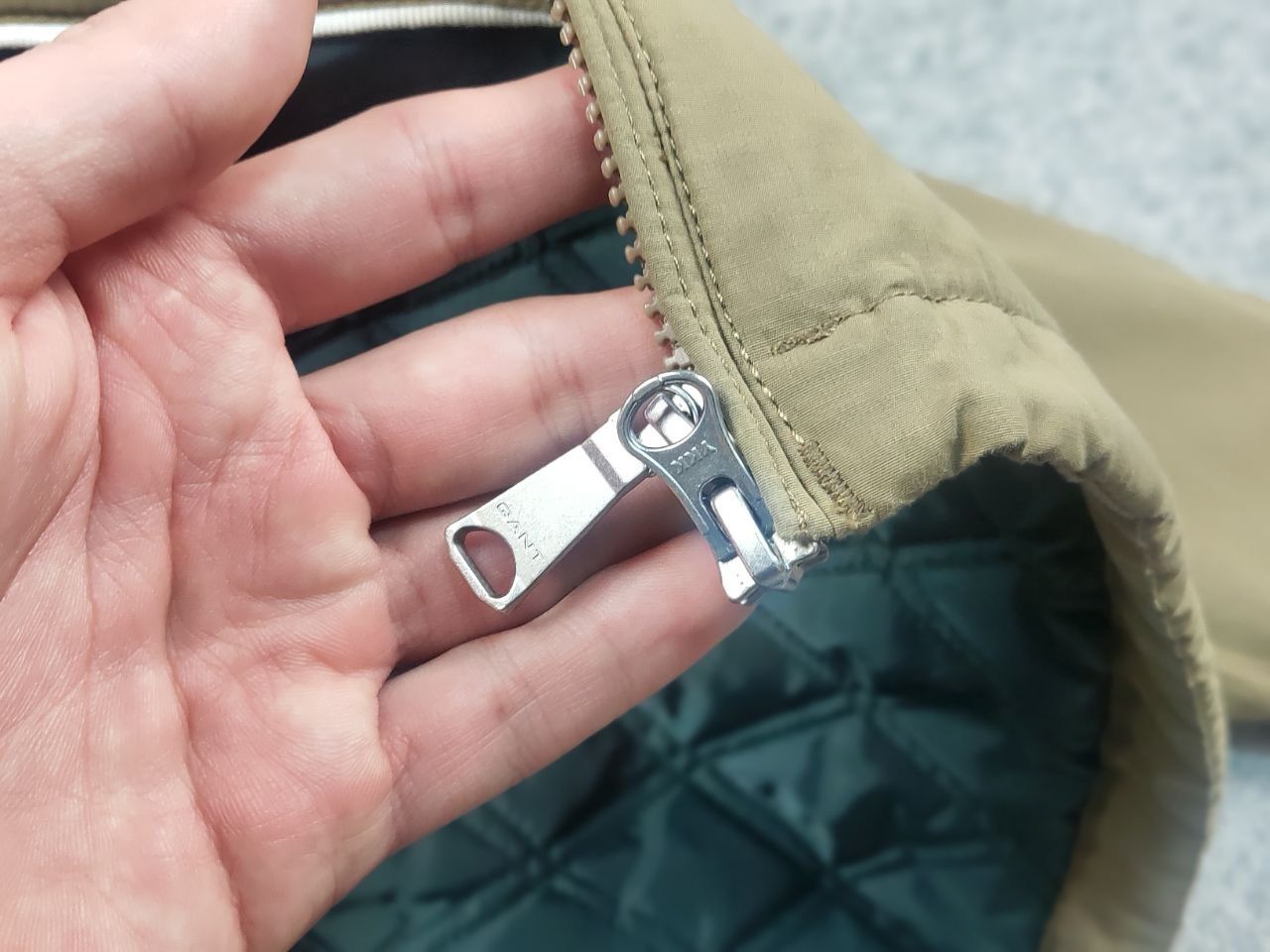 Gant Gant the length Dark Khaki Hooded Fleece-insulated Jacket Size US L / EU 52-54 / 3 - 17 Thumbnail