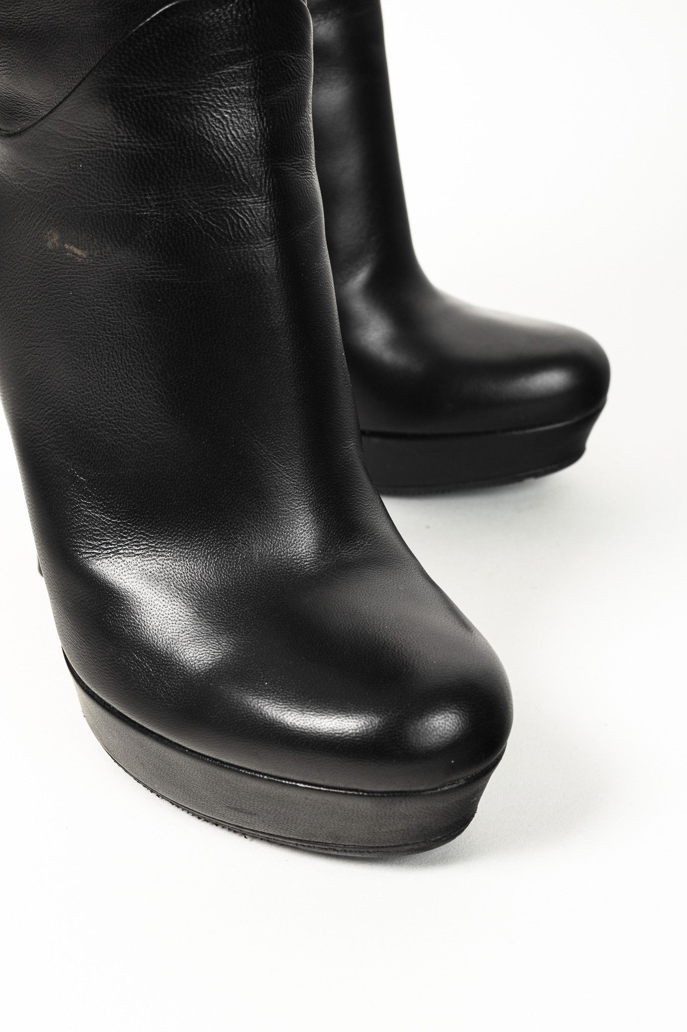 Gucci Gucci Knee Length Leather Bamboo Tassel Platform Boots Size US 6.5 / IT 36.5 - 6 Thumbnail