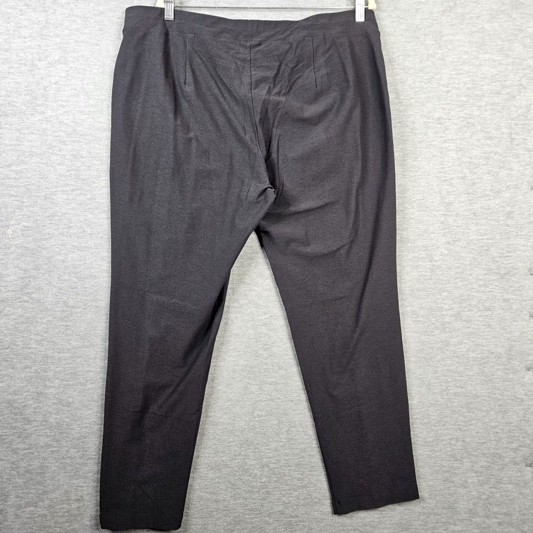 Eileen Fisher Eileen Fisher Women's Pants Dark Grey Pull On Knit Stretch Regular XS? (Oops) Size 40" / US 18 - 3 Thumbnail