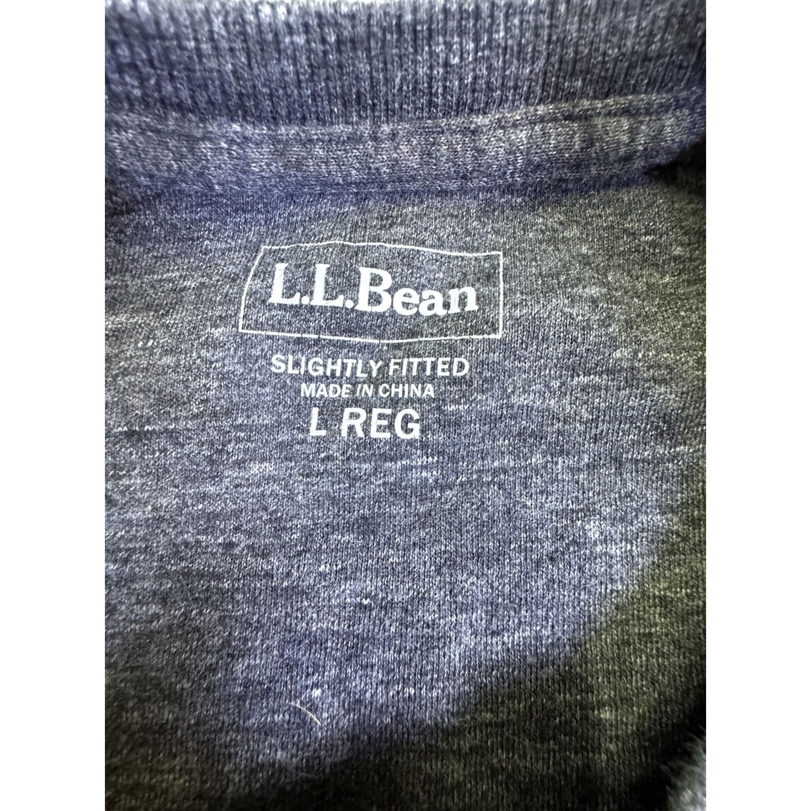 Vintage LL Bean Sweatshirt Mens Large Orange Gray Slightly Fitted Raglan Long Sleeve Size US L / EU 52-54 / 3 - 4 Thumbnail