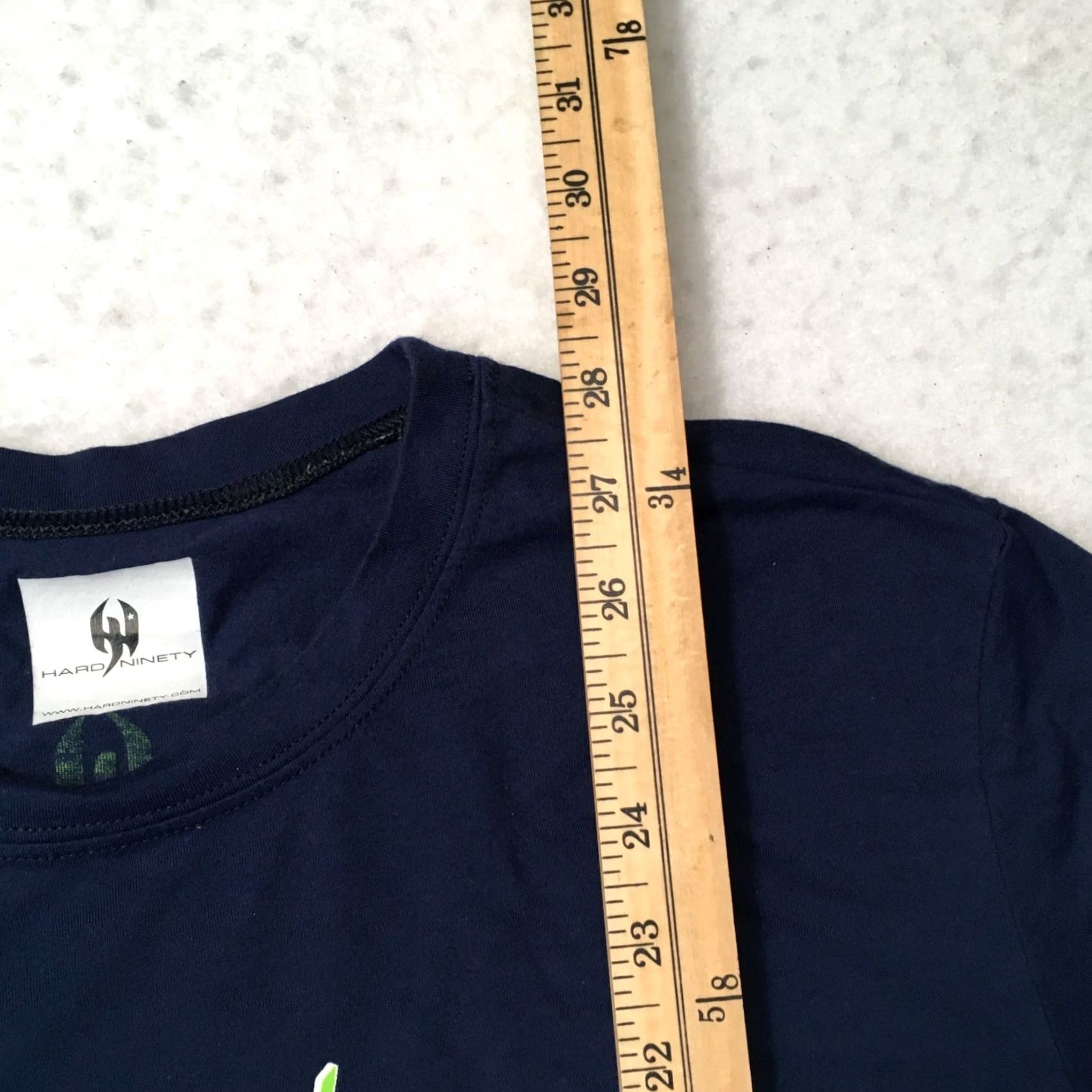 Vintage VINTAGE hard ninety T-Shirt Shirt Blue 80s 90s Band Music USA Mens M Short Sleeve Crew Neck Logo Shirt Size US M / EU 48-50 / 2 - 6 Thumbnail