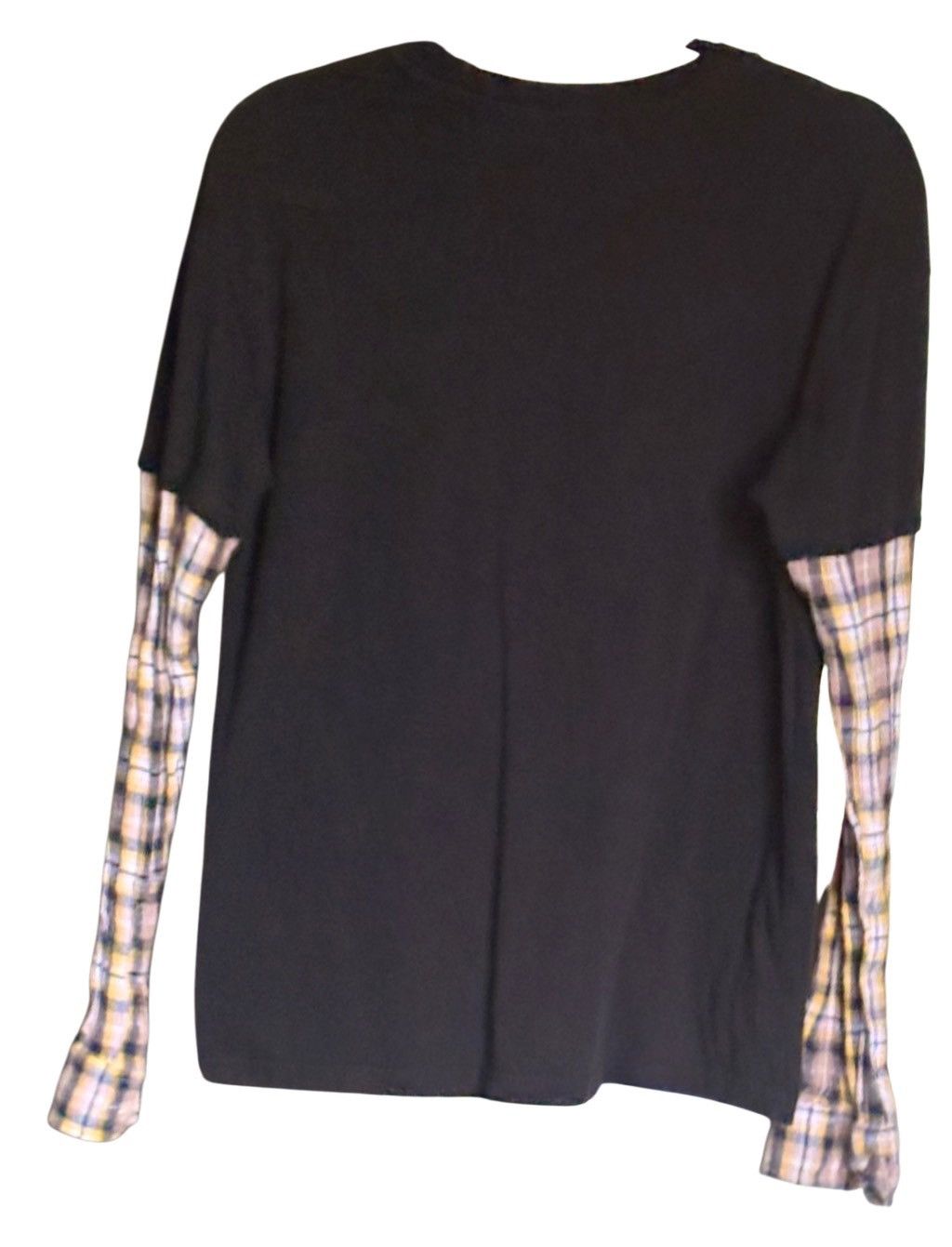 Other CBGB X OMFUG Plaid Sleeve T-Shirt!! New Size US S / EU 44-46 / 1 - 7 Thumbnail