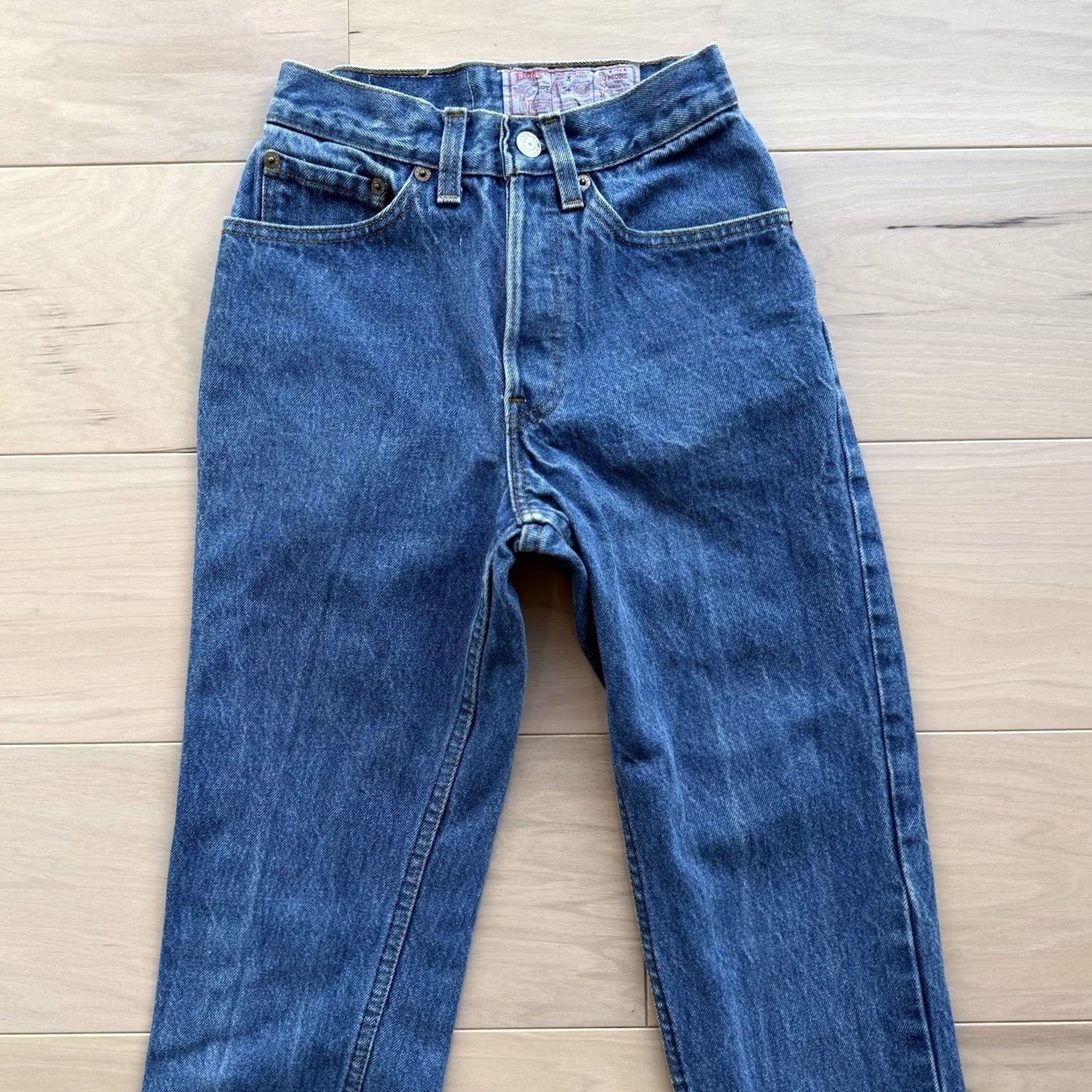 Levi's VINTAGE Levi's 501 Jeans 22 Blue Made In USA 80s Straight Denim Workwear Mens Womens Size 40" / US 18 - 3 Thumbnail