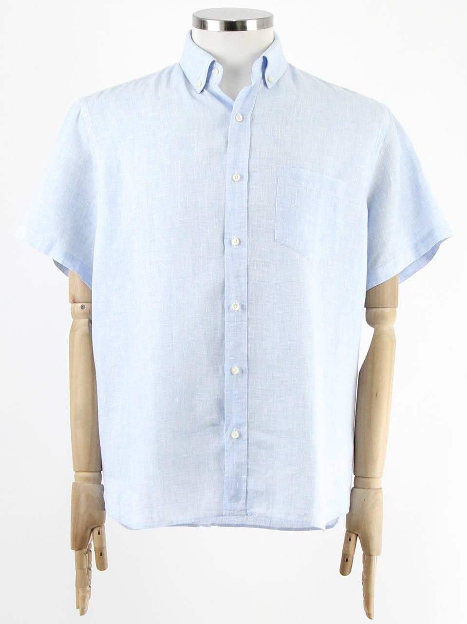 Figaret FIGARET Linen shirt with small check pattern Size US L / EU 52-54 / 3 - 1 Thumbnail