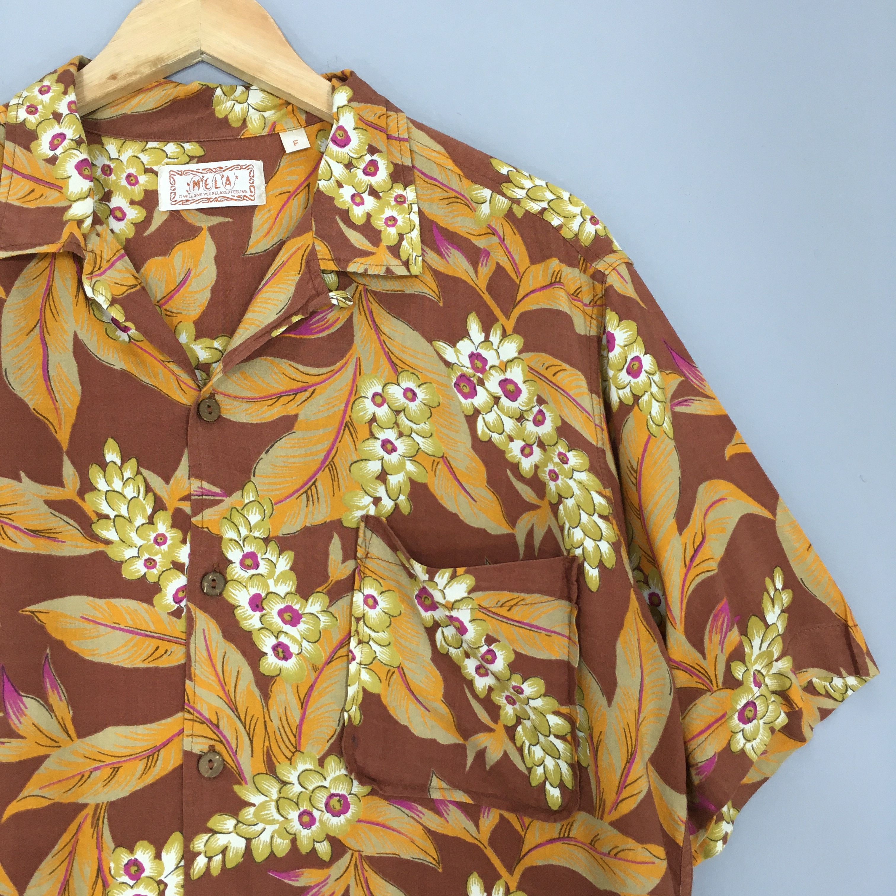 Other Vintage 90s Aloha Floral Hawaiian Rayon Shirt Large Size US L / EU 52-54 / 3 - 2 Thumbnail