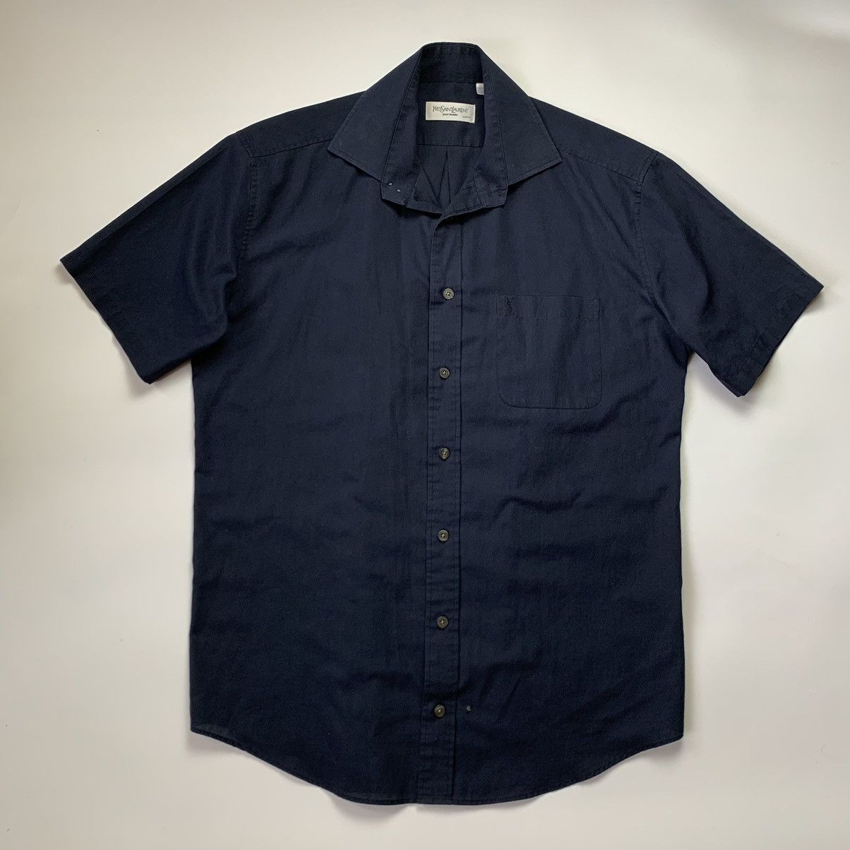 Yves Saint Laurent Vintage Summer YSL Pour Homme Yves Saint Laurent Shirt Logo Size US M / EU 48-50 / 2 - 1 Thumbnail