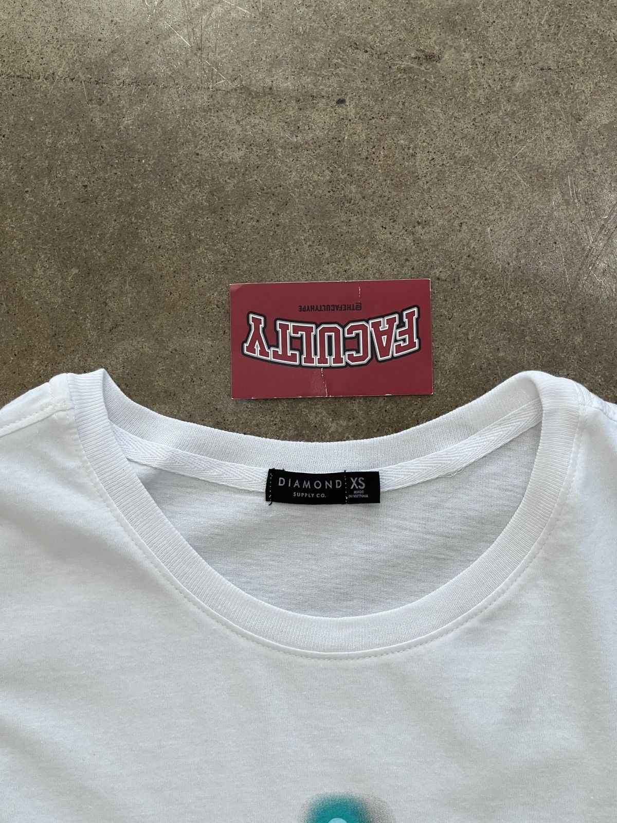 Diamond Supply Co. Diamond Supply Ring BF Tee White XS Size XS / US 0-2 / IT 36-38 - 3 Thumbnail