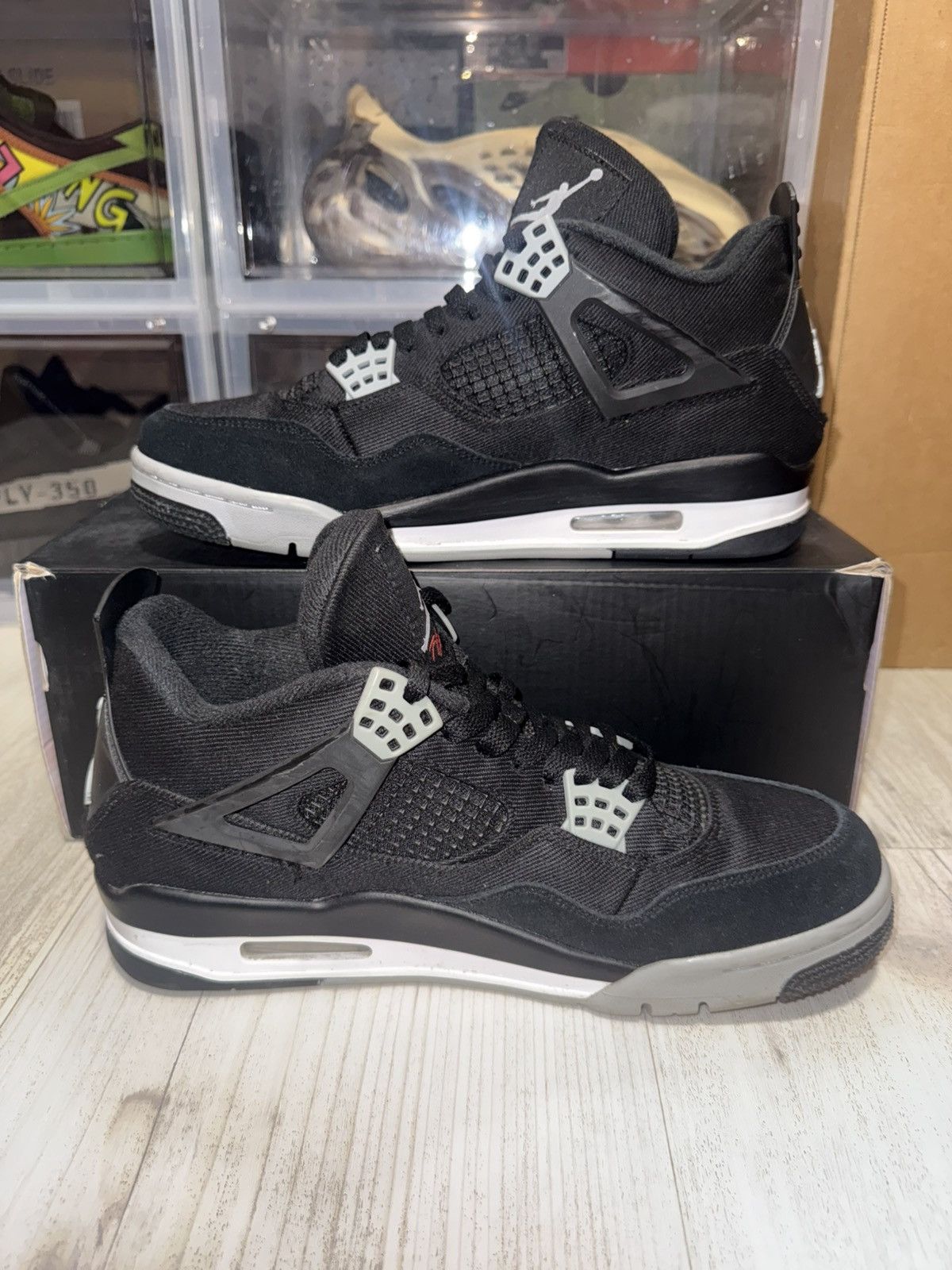 Jordan Brand Air Jordan 4 Retro SE Black Canvas Size US 9 / EU 42 - 3 Thumbnail