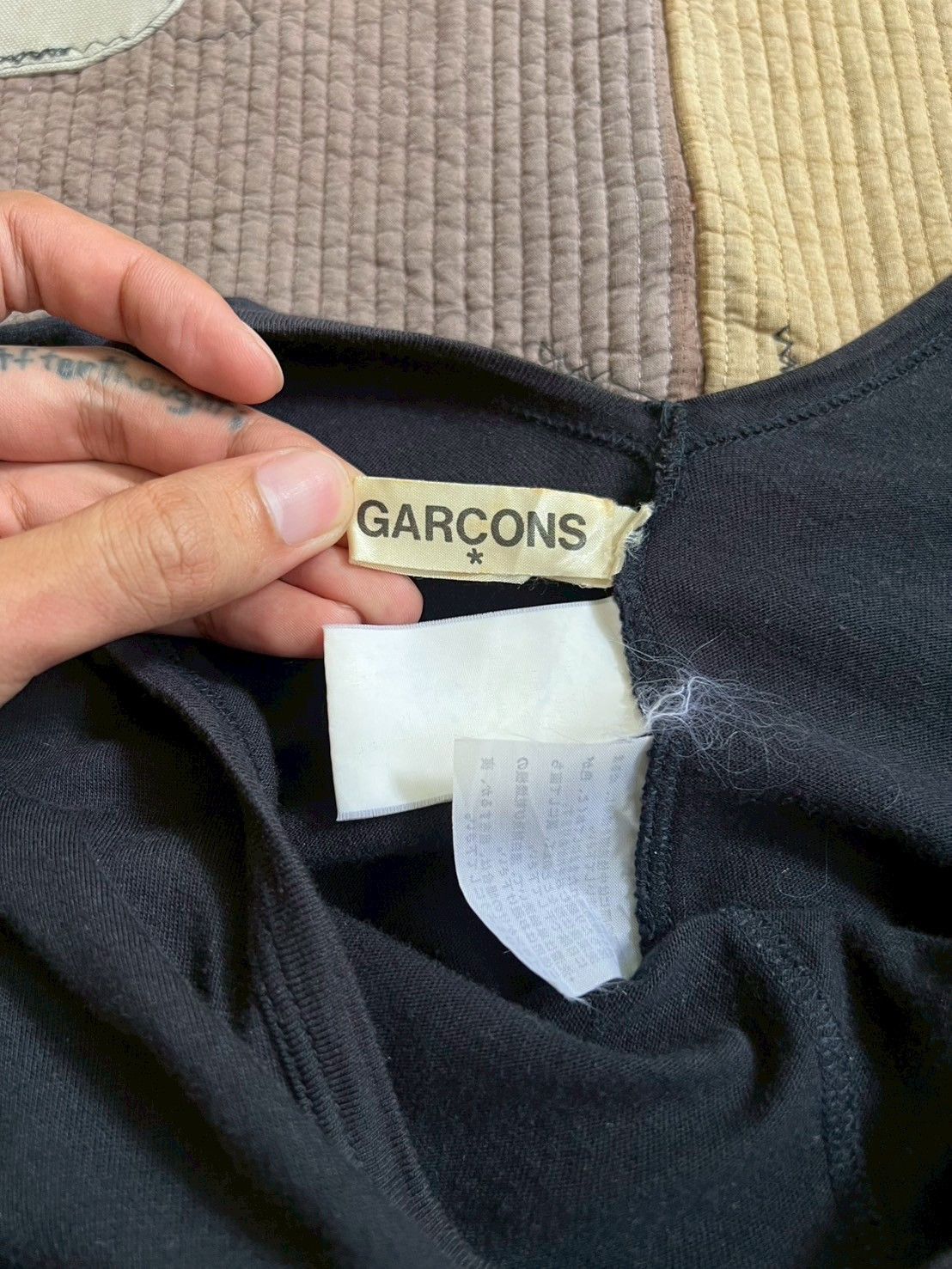 Comme des Garcons Very Rare* SS1992 Comme des Garçons V-neck Oversized Tshirt Size XXL / US 16-18 / IT 52-54 - 5 Thumbnail