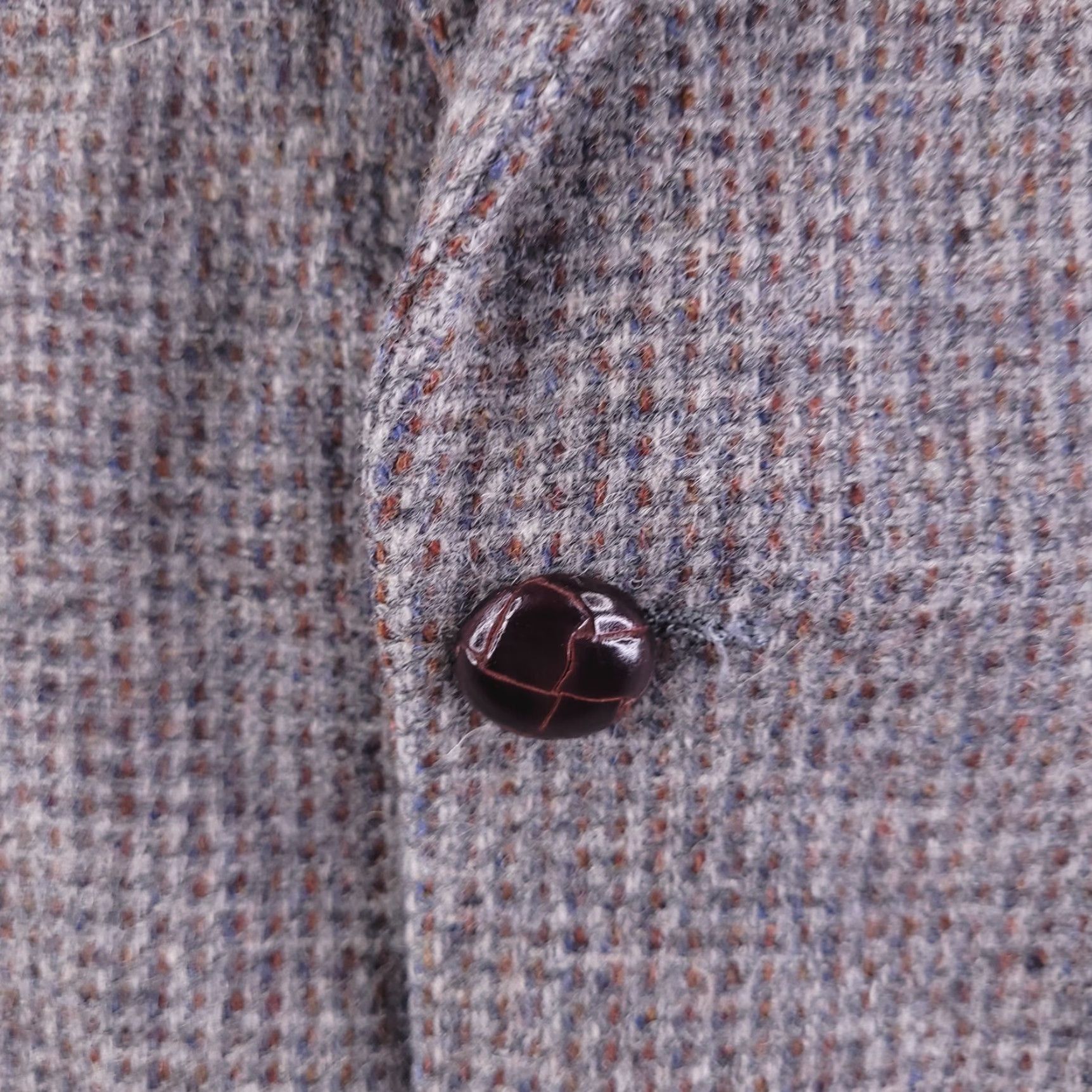 Stafford Stafford Blazer Mens 40 Wool Tweed Brown Coat Jacket Top Sport 2 Piece Regular Size 40 Mens Brown Wool Tweed Stafford Blazer Size 40R - 2 Thumbnail