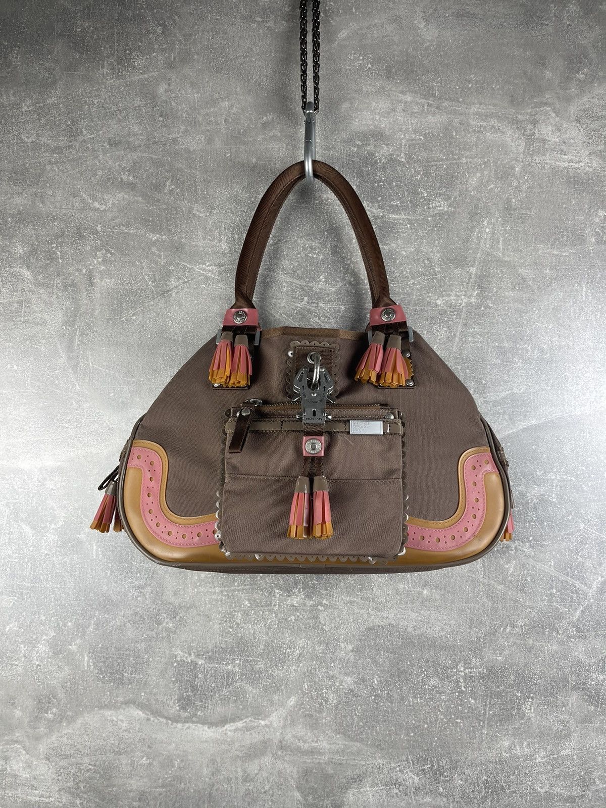 George Gina & Lucy George Gina & Lucy "175 Fringes" Brown Tassels Satchel Bag Size ONE SIZE - 1 Thumbnail
