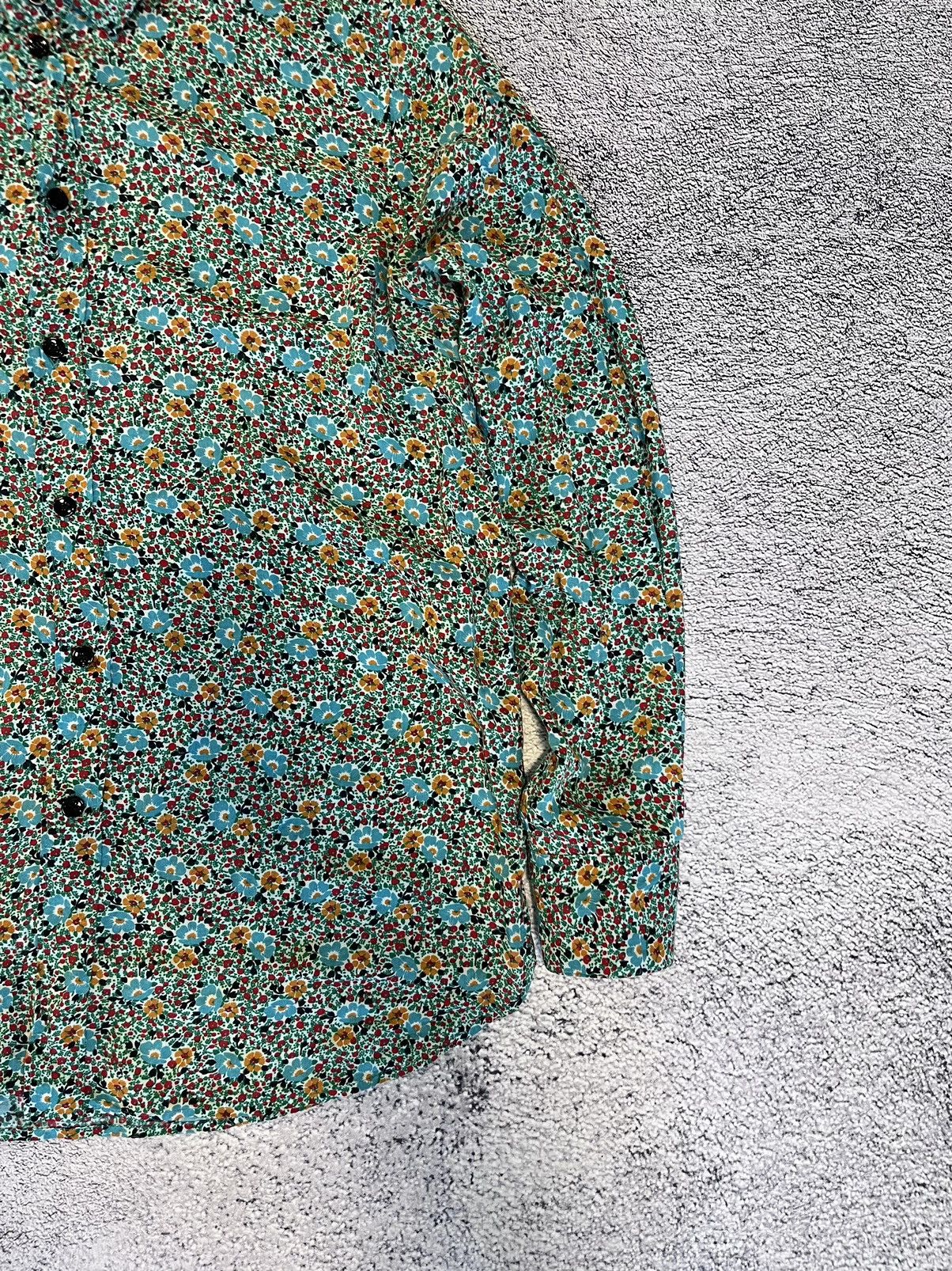 Saint Laurent Paris Saint Laurent Shirt Multicolored Viscose Floral-Print Blouse Size M / US 6-8 / IT 42-44 - 3 Thumbnail