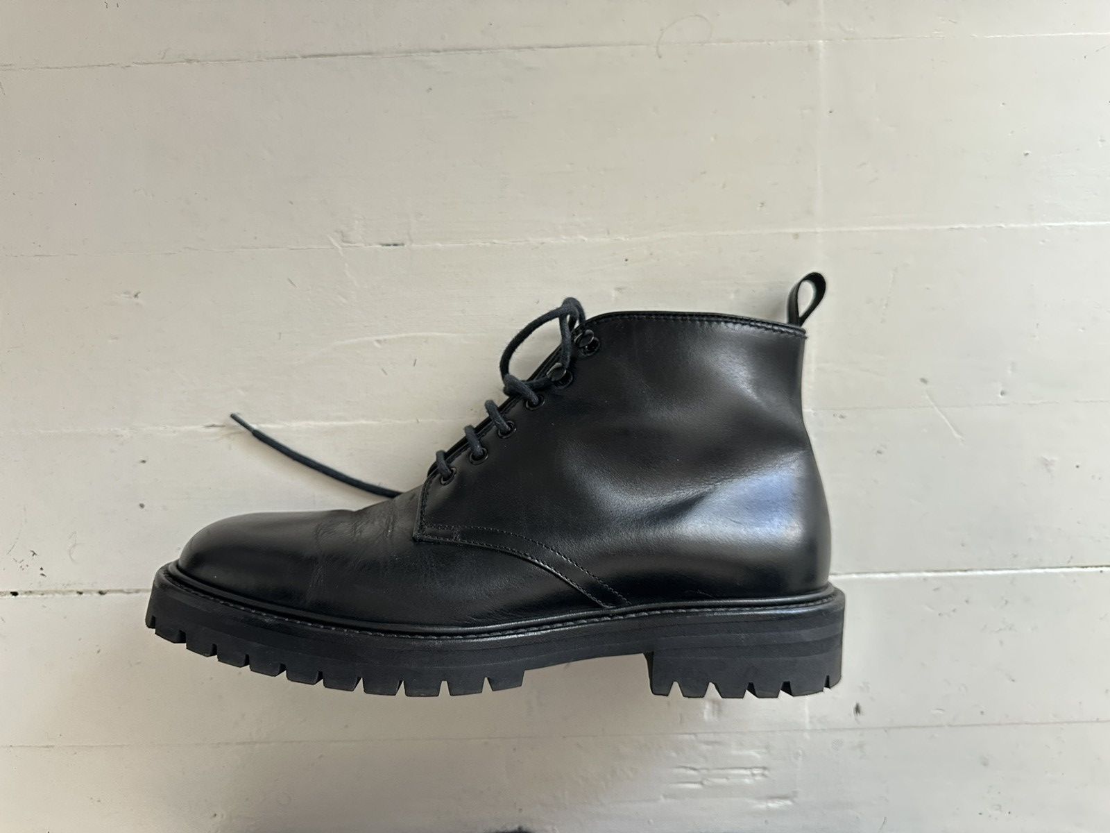Officine Generale Black leather boots Size US 8 / EU 41 - 3 Thumbnail