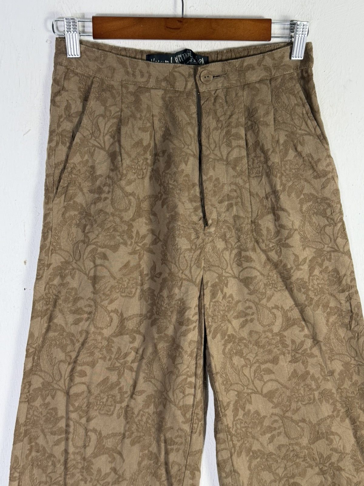 GOA Natural Vintage Goa Velvet Flower Flare Size 28" / US 6 / IT 42 - 6 Thumbnail