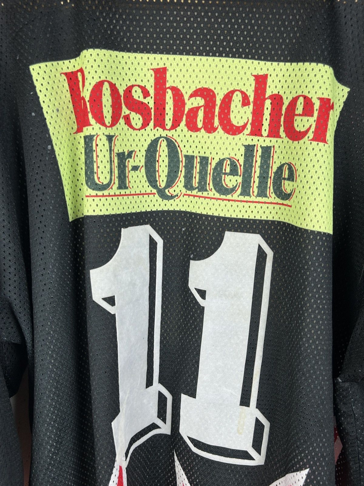 NHL 90s Bad Nauheim EC 1996/97 Match Worn #11 Michel Hockey Jrsy Size US XL / EU 56 / 4 - 10 Thumbnail