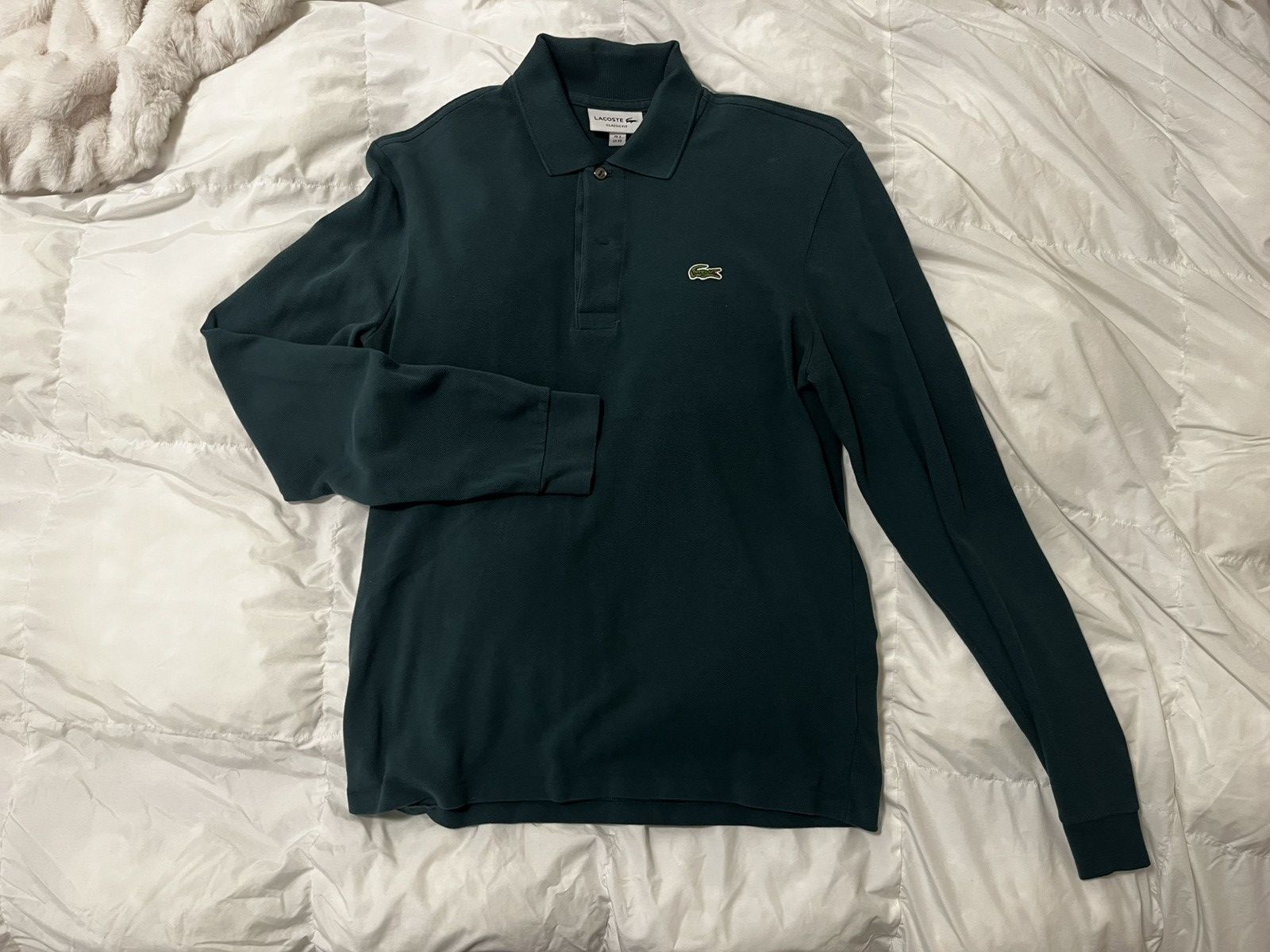 Lacoste 100% Cotton Long Sleeve Polo Size US XS / EU 42 / 0 - 1 Thumbnail