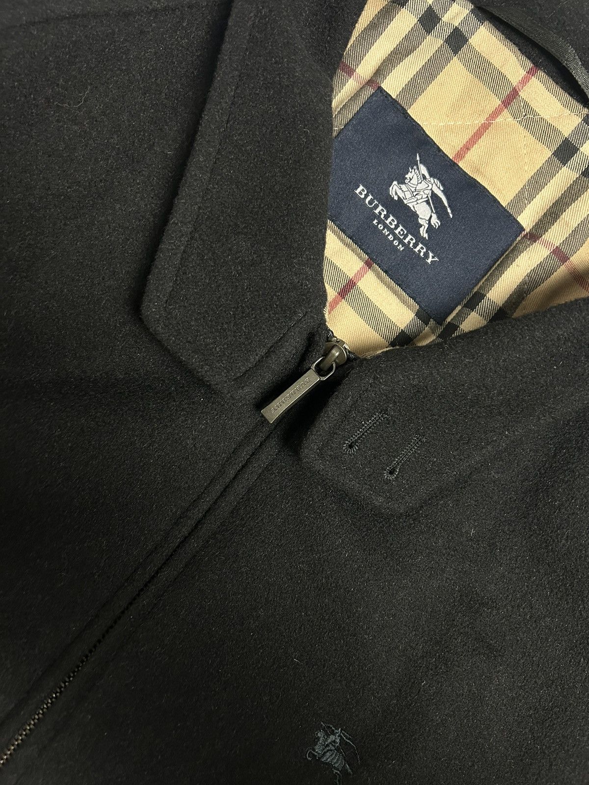 Burberry × Vintage Burberry Cashmere Bomber Size US XL / EU 56 / 4 - 3 Thumbnail