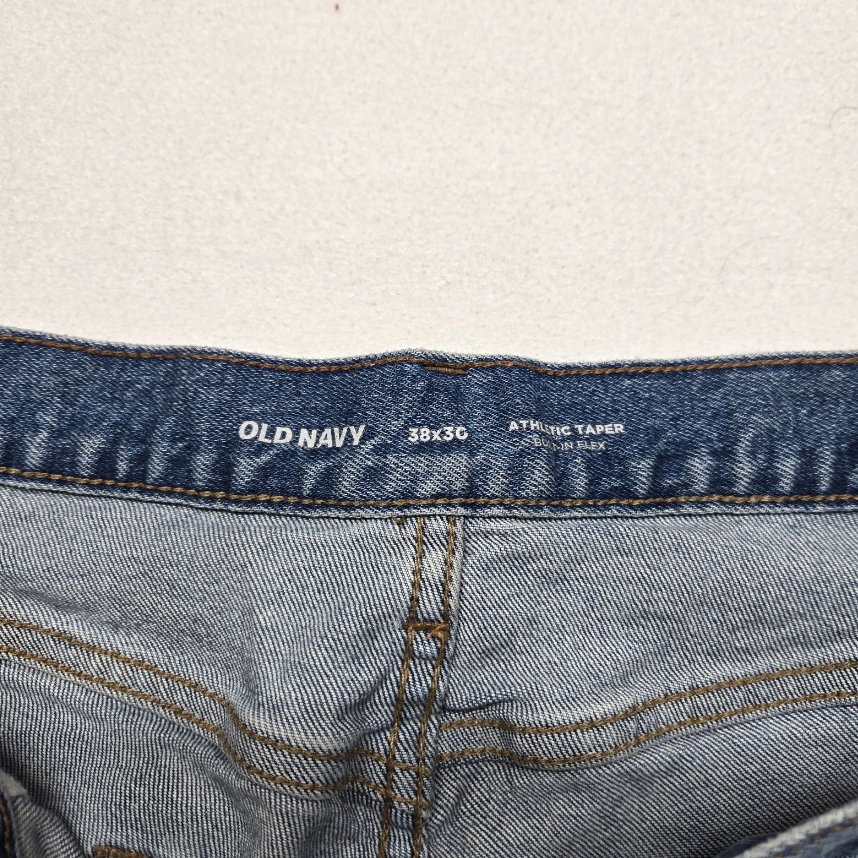 Old Navy VINTAGE Old Navy Men's Jeans Tapered Fit Athletic Wash Medium Size 38 x 30 Blue Size US 38 / EU 54 - 3 Thumbnail