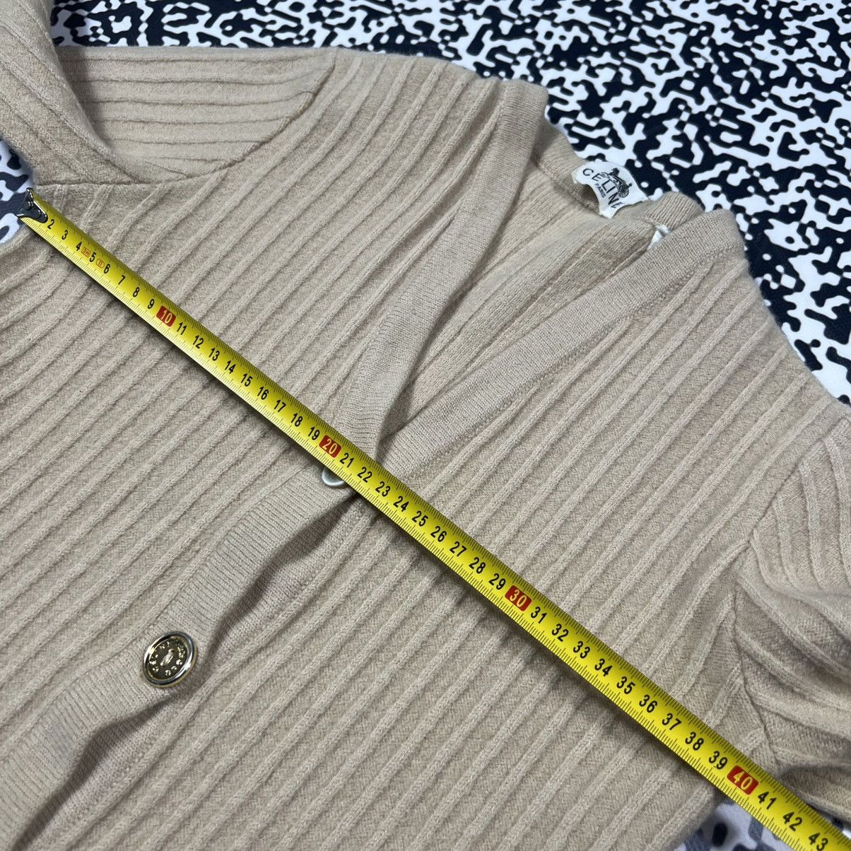 Celine Vintage 90s CELINE Paris Wool Cardigan Luxury Retro Style Size XS / US 0-2 / IT 36-38 - 22 Thumbnail
