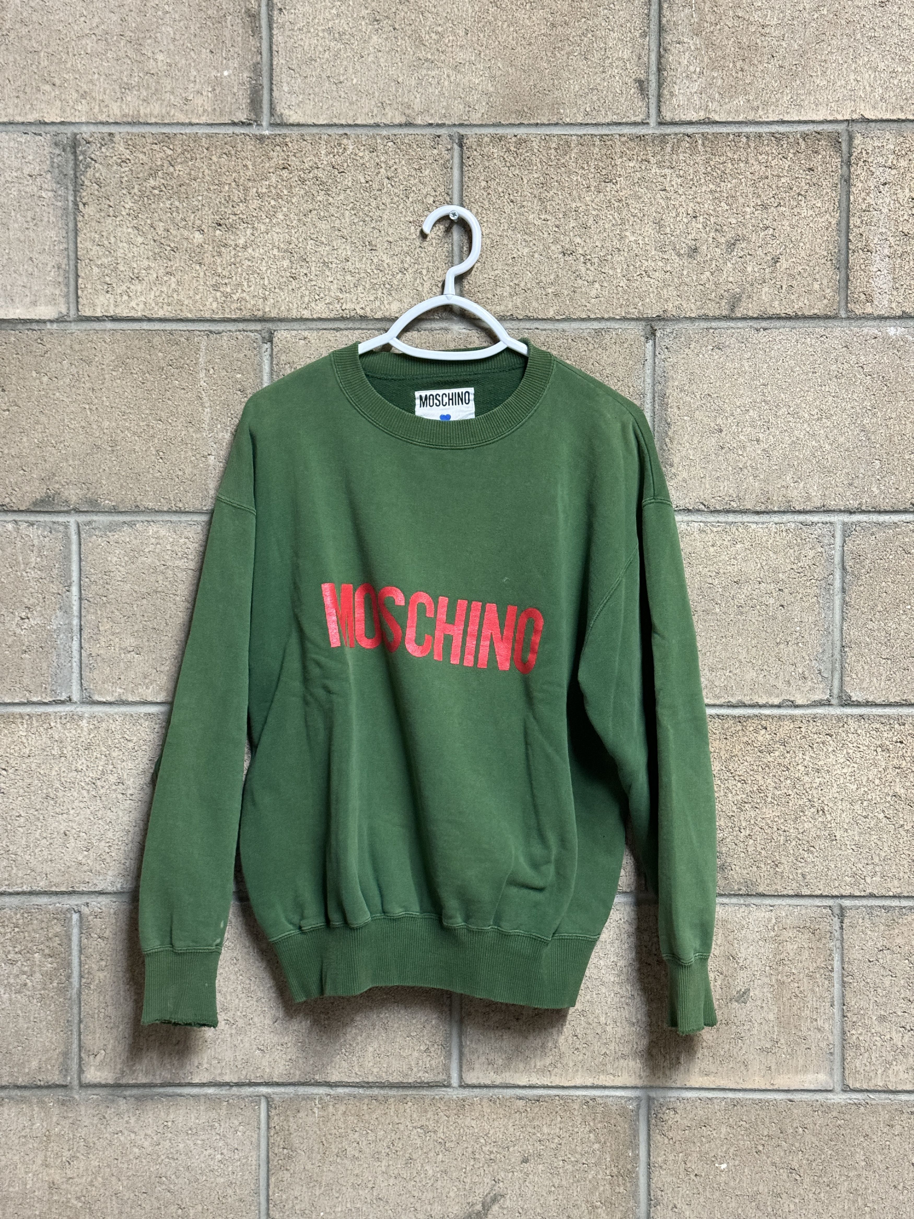 Moschino Sweatshirt Green - Vintage