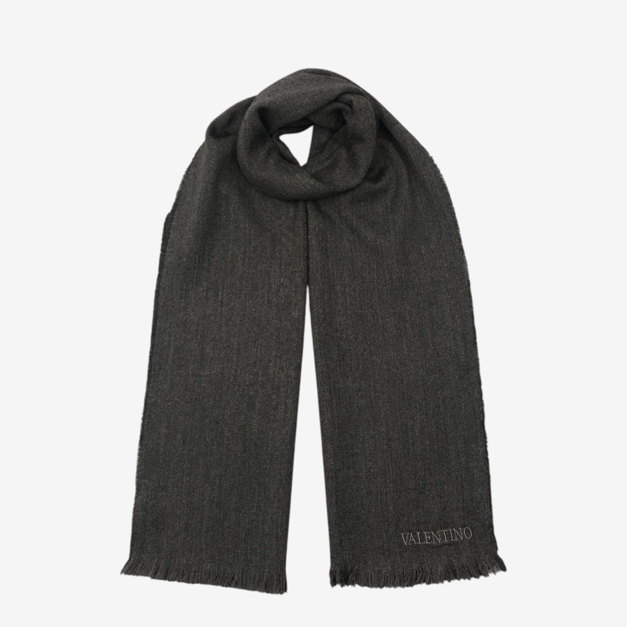 Japanese Brand Vintage Valentino Scarf Muffler Wool Winter Scarves Size ONE SIZE - 1 Thumbnail