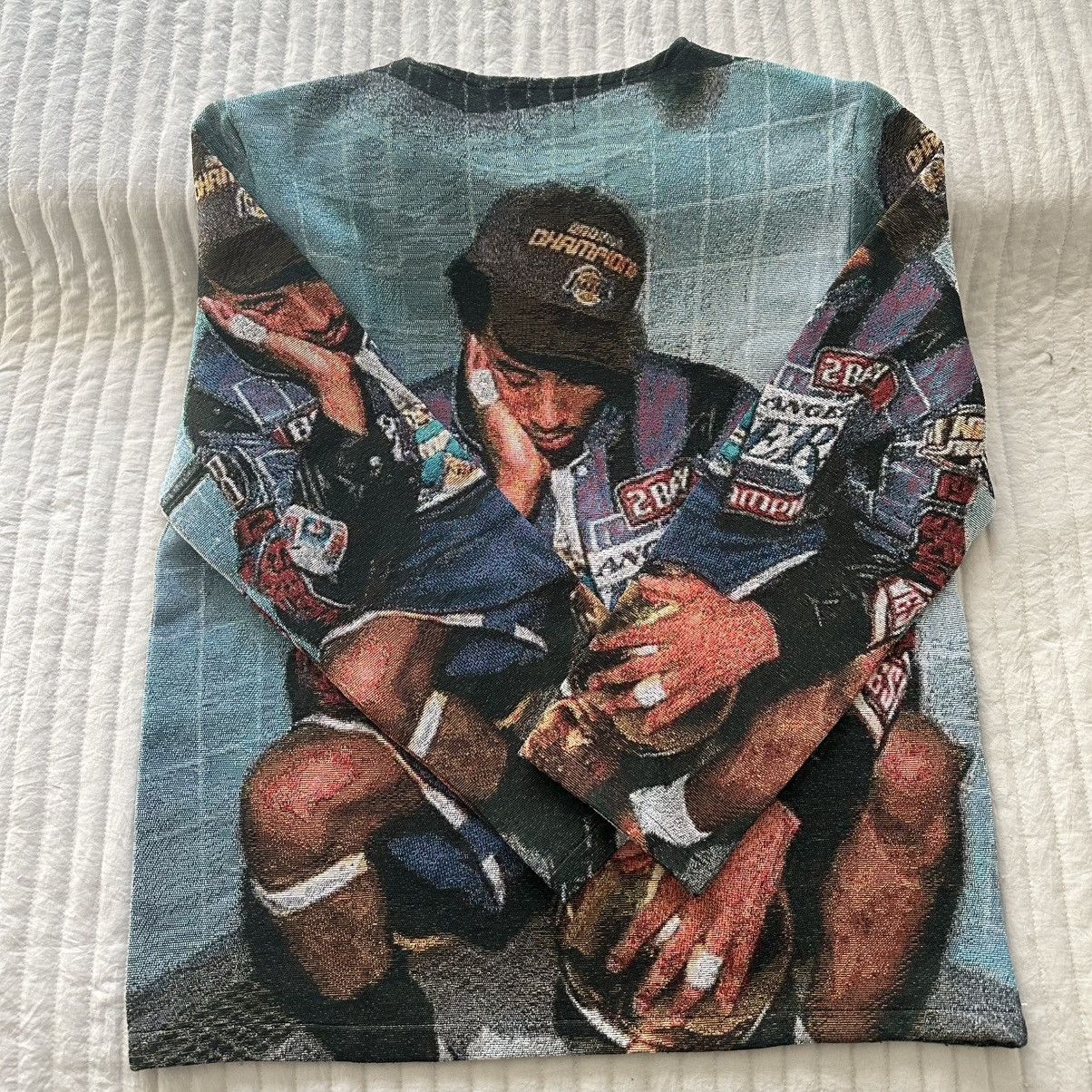Other Gallery Threads 2001 Kobe Bryant TROPHY WOVEN SWEATER Size US M / EU 48-50 / 2 - 5 Thumbnail
