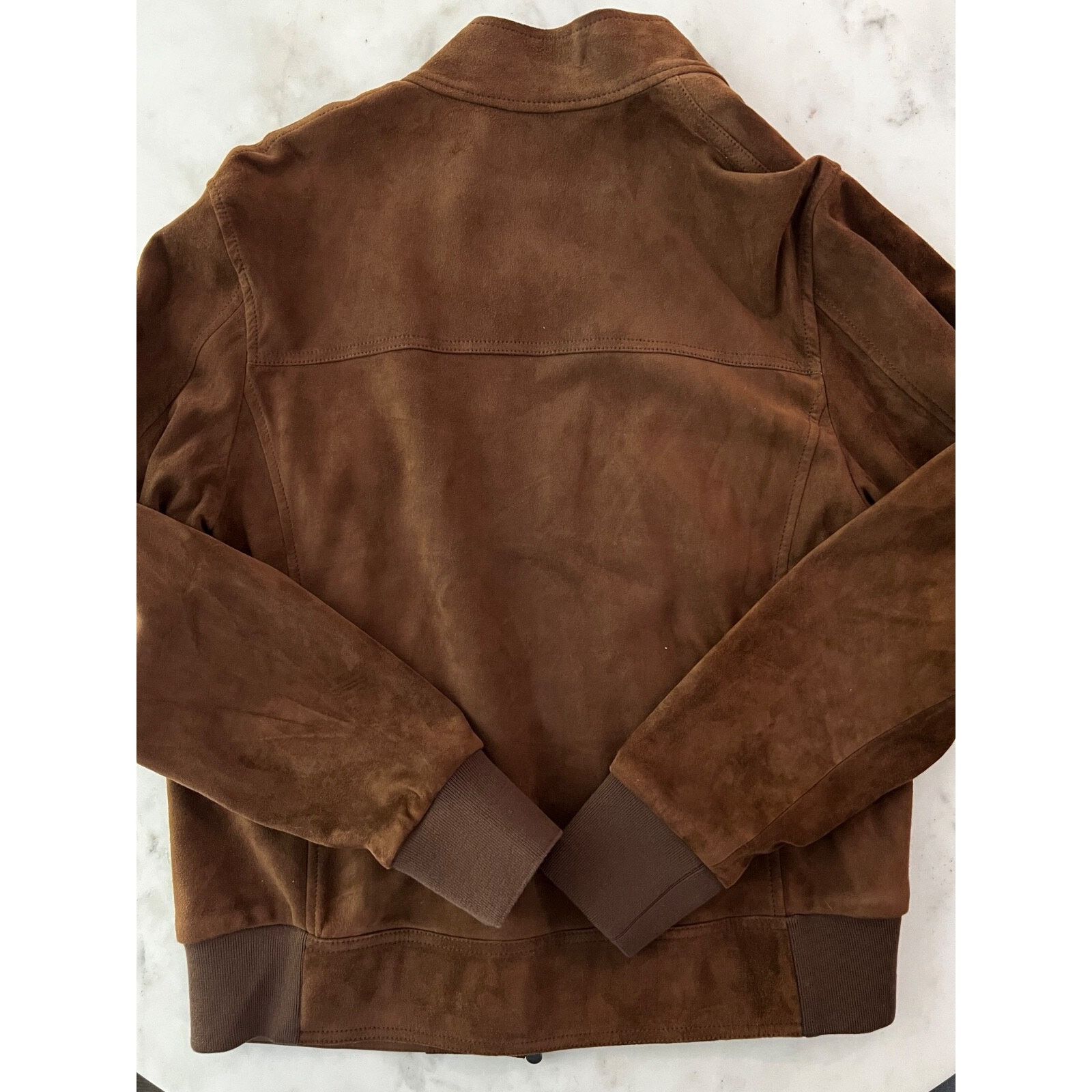 Moncler $3660 Moncler Courry Suede Biker Jacket Brown Men Size 2 NEW Size US M / EU 48-50 / 2 - 12 Thumbnail