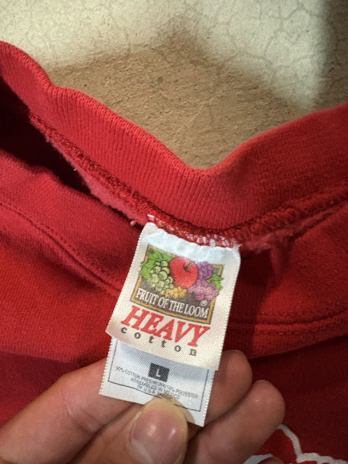 Fruit Of The Loom VTG 90s Fruit Of The Loom USA Flag Crewneck Sweatshirt Large Size US L / EU 52-54 / 3 - 4 Thumbnail
