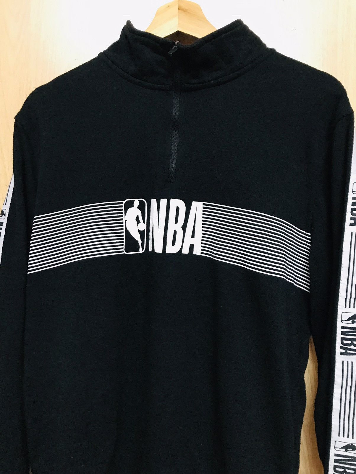 NBA × Vintage NBA Halfzipper Sidetape Size US M / EU 48-50 / 2 - 2 Thumbnail