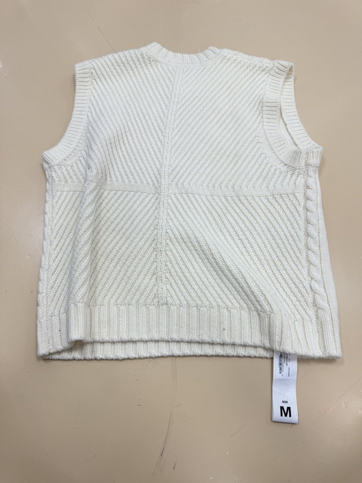 Purple Brand Purple Brand Cable Sweater Vest Whisper White Size US S / EU 44-46 / 1 - 5 Thumbnail