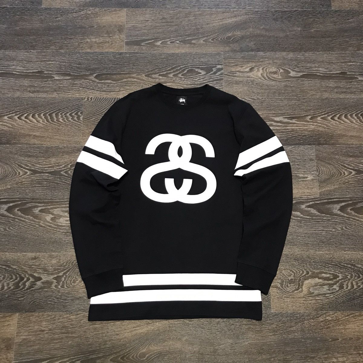 Stussy × Vintage Stussy Big Logo Mens Sweatshirt Size M-S Size US M / EU 48-50 / 2 - 1 Thumbnail