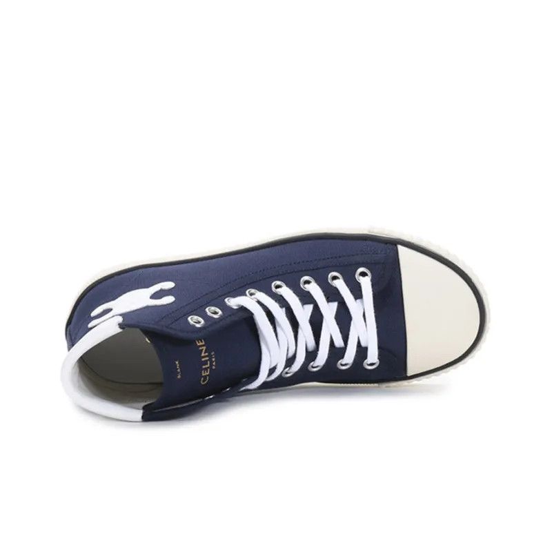 Celine o1bcso1str0924 Blank Mid Lace Up Sneaker Toe Cap Canvas Size US 11 / IT 41 - 5 Thumbnail