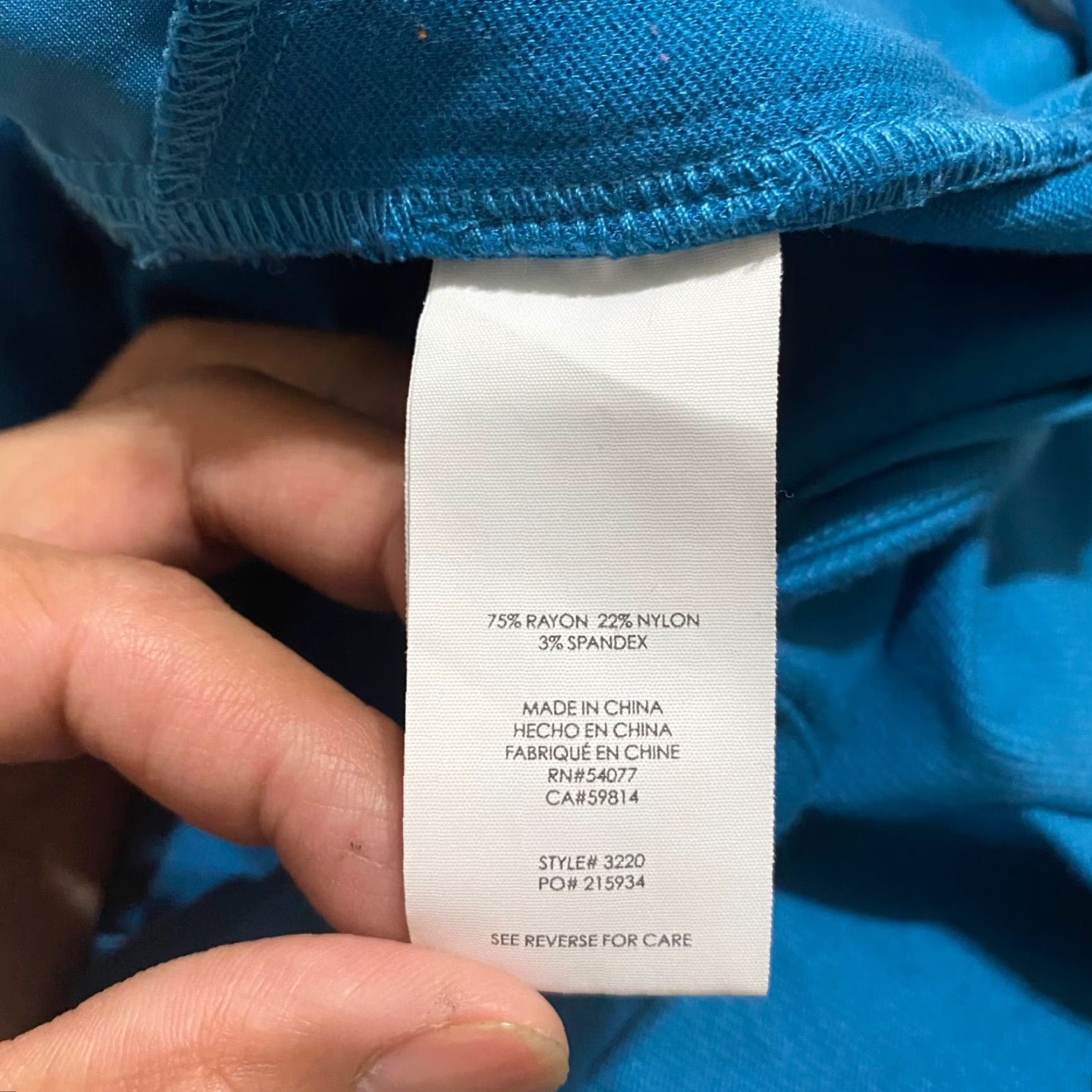 Vintage CAbi Skirt Womens Short Pencil Solid Blue Zipper Pockets Size 6 Size 27" / US 4 / IT 40 - 5 Thumbnail