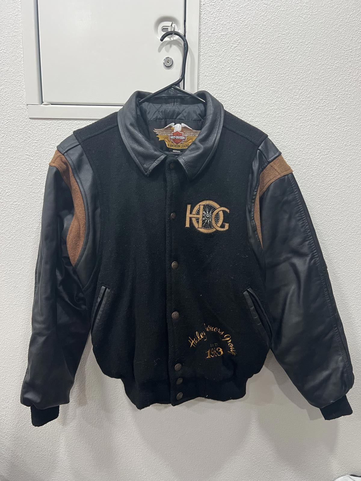 Harley Davidson 90s Harley Davidson Varsity Jacket Size US S / EU 44-46 / 1 - 1 Thumbnail