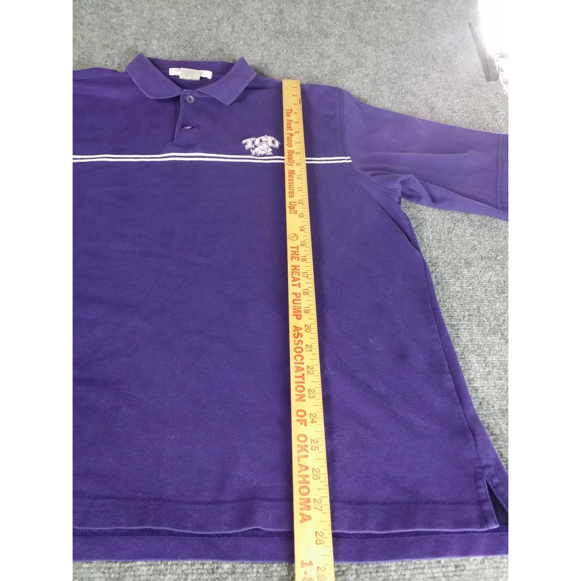 Antigua TCU Horned Frogs Polo Men Sz L Antigua Purple Embroidered Ca Size US L / EU 52-54 / 3 - 3 Thumbnail