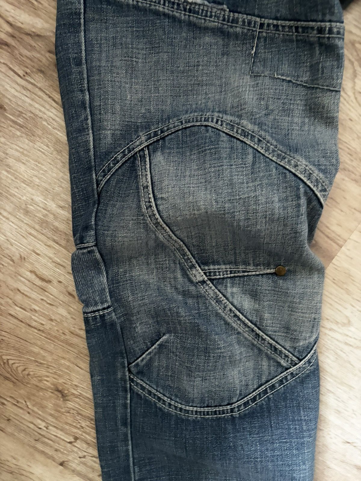 TOUGH JEANSMITH patchwork distressed jeans