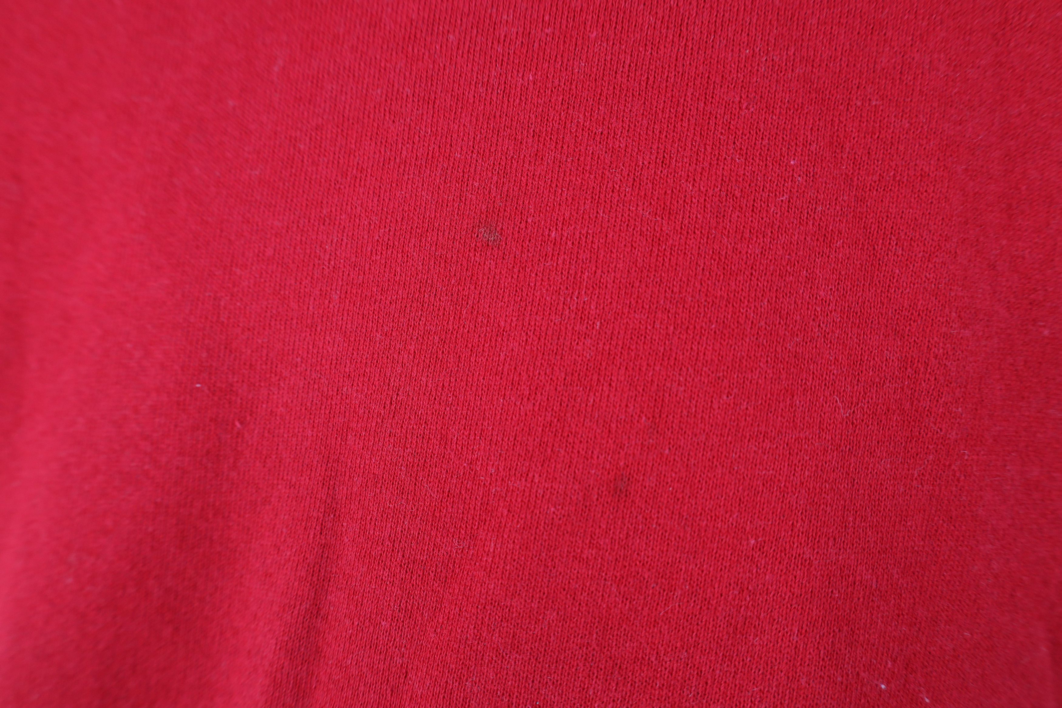 Vintage Vintage 90s Streetwear Blank Heavy Crewneck Sweatshirt Red Size US XXL / EU 58 / 5 - 5 Thumbnail