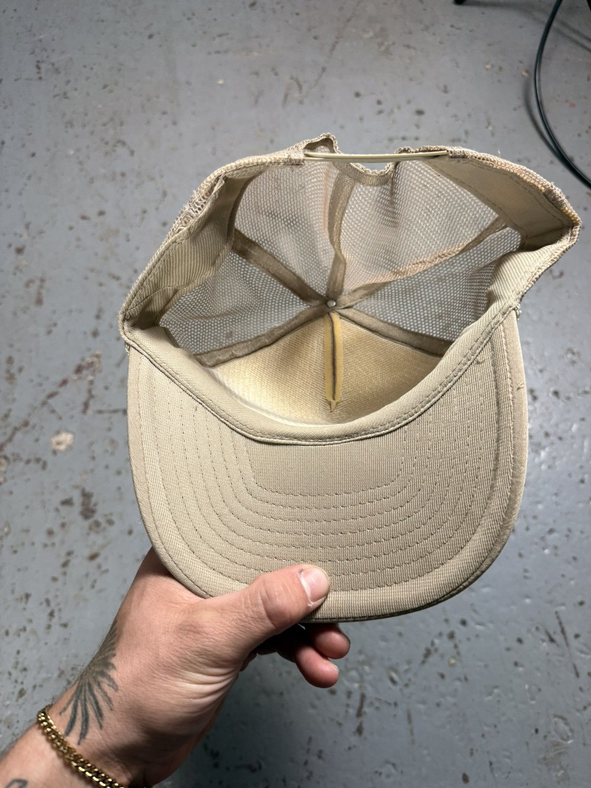 Other Cream Nashville Trucker Hat Adjustable Size ONE SIZE - 4 Thumbnail