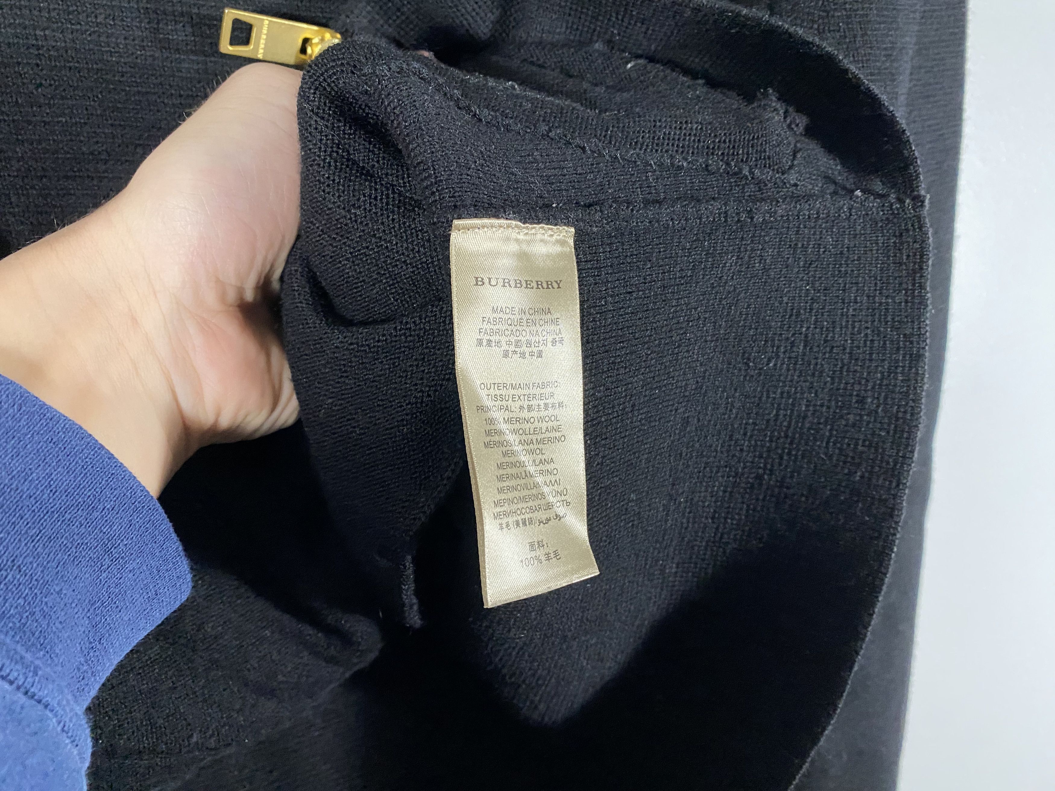 Burberry Burberry Brit Asymmetrical Biker knit sweater black Size S / US 4 / IT 40 - 7 Thumbnail