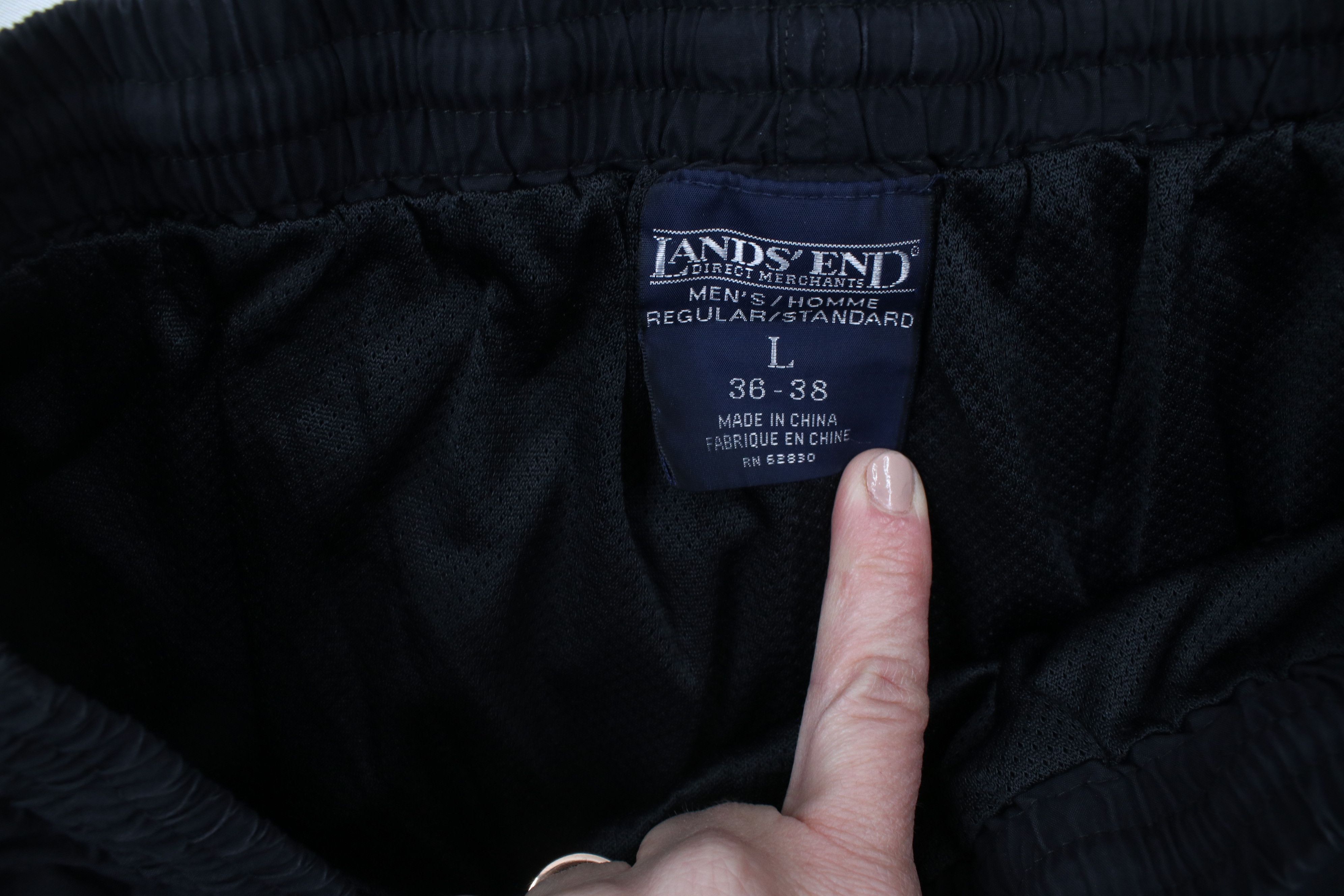 Lands' End × Vintage Vintage 90s Lands End Reflective Lined Windbreaker Pants Size US 36 / EU 52 - 9 Thumbnail