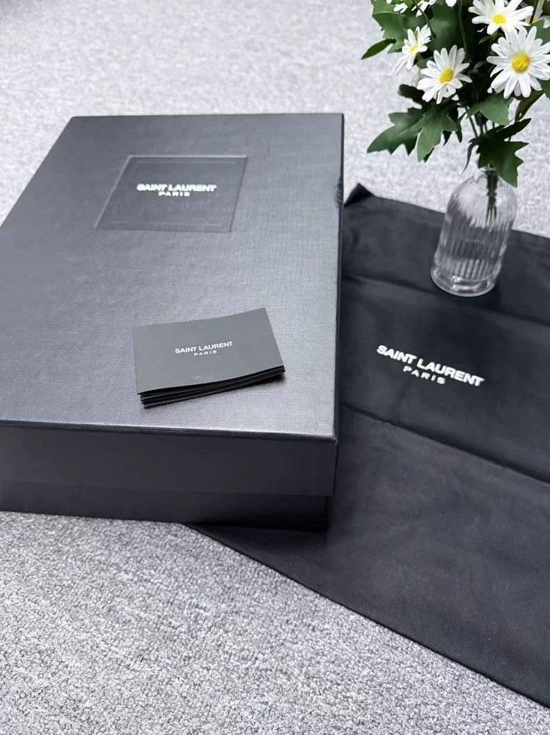 Saint Laurent Chelsea boots with patent leather buckles bo