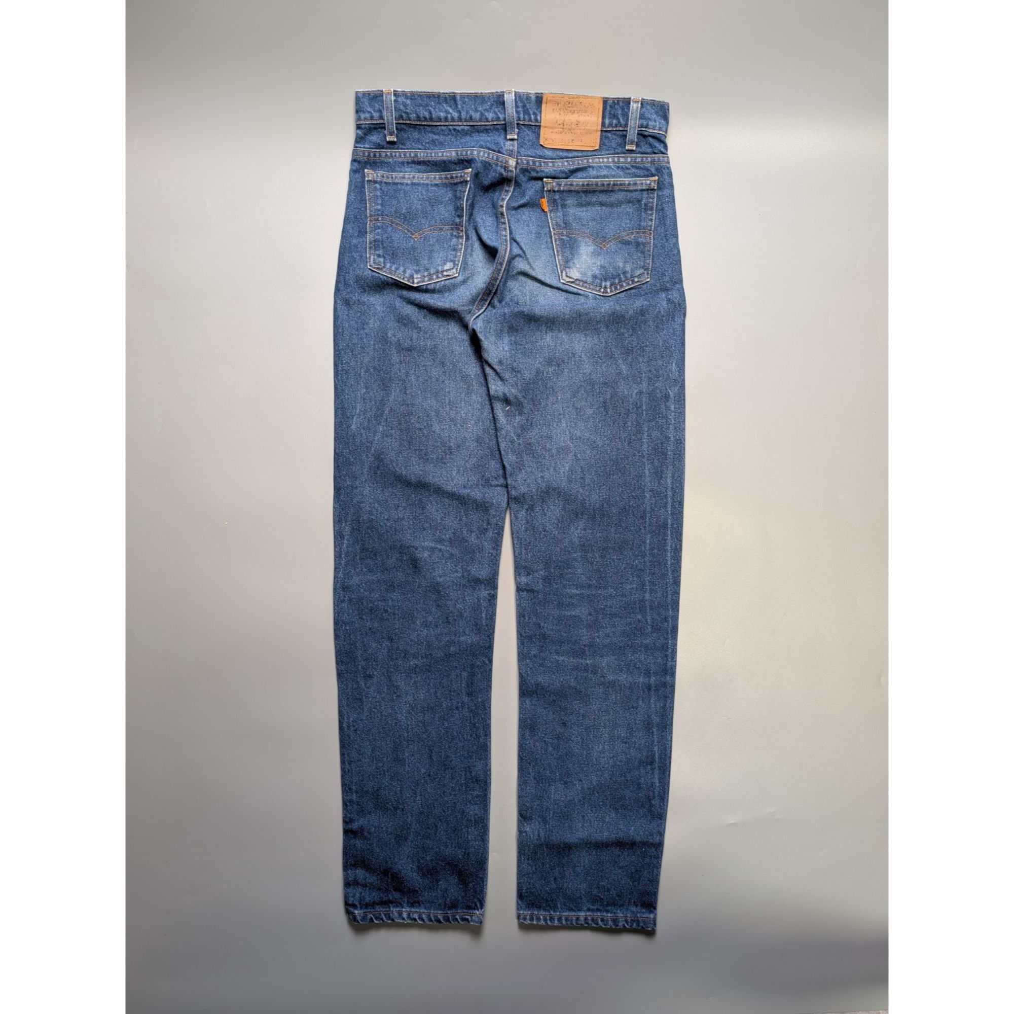 Levi's Levi's 505 Made In USA Orange Tab Indigo Denim Jeans (Y1074) Size US 34 / EU 50 - 10 Thumbnail