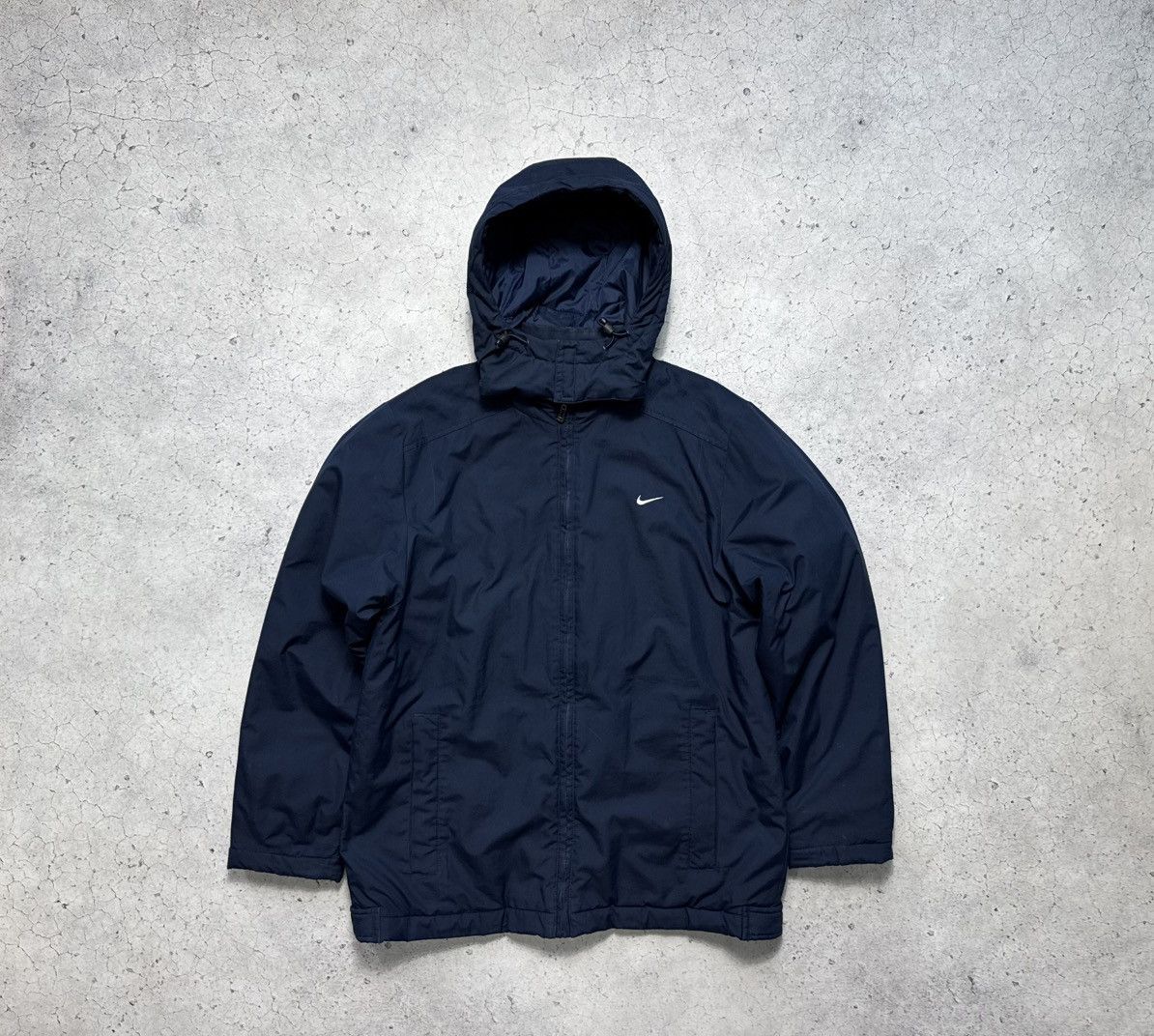 Nike × Vintage Nike Vintage Bomber Jacket Blue Swoosh Size S Y2K Size US S / EU 44-46 / 1 - 1 Thumbnail