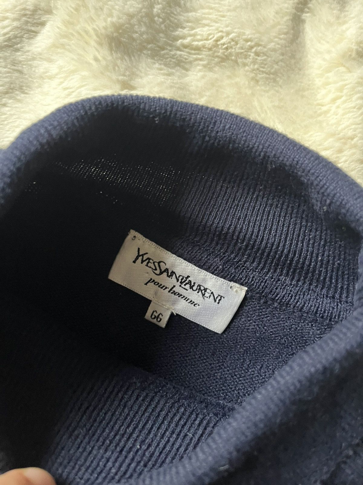 Saint Laurent Paris × Vintage × Yves Saint Laurent Vintage RARE Yves Saint Lauren Turtleneck Knitwear Size US L / EU 52-54 / 3 - 3 Thumbnail