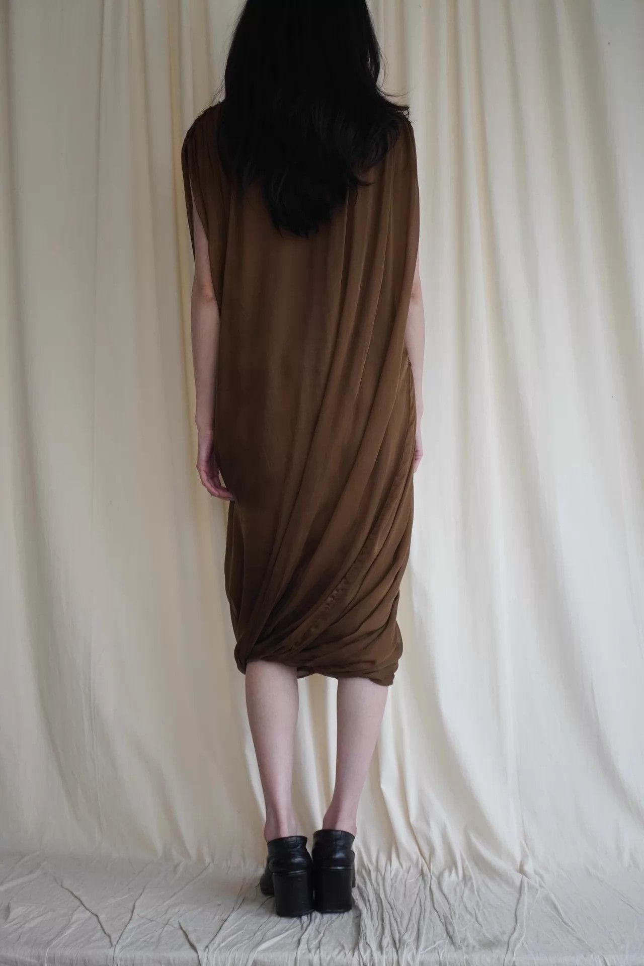 Lanvin LANVIN 1990s Early Rare Silk Double Layer Dress Size S / US 4 / IT 40 - 8 Thumbnail
