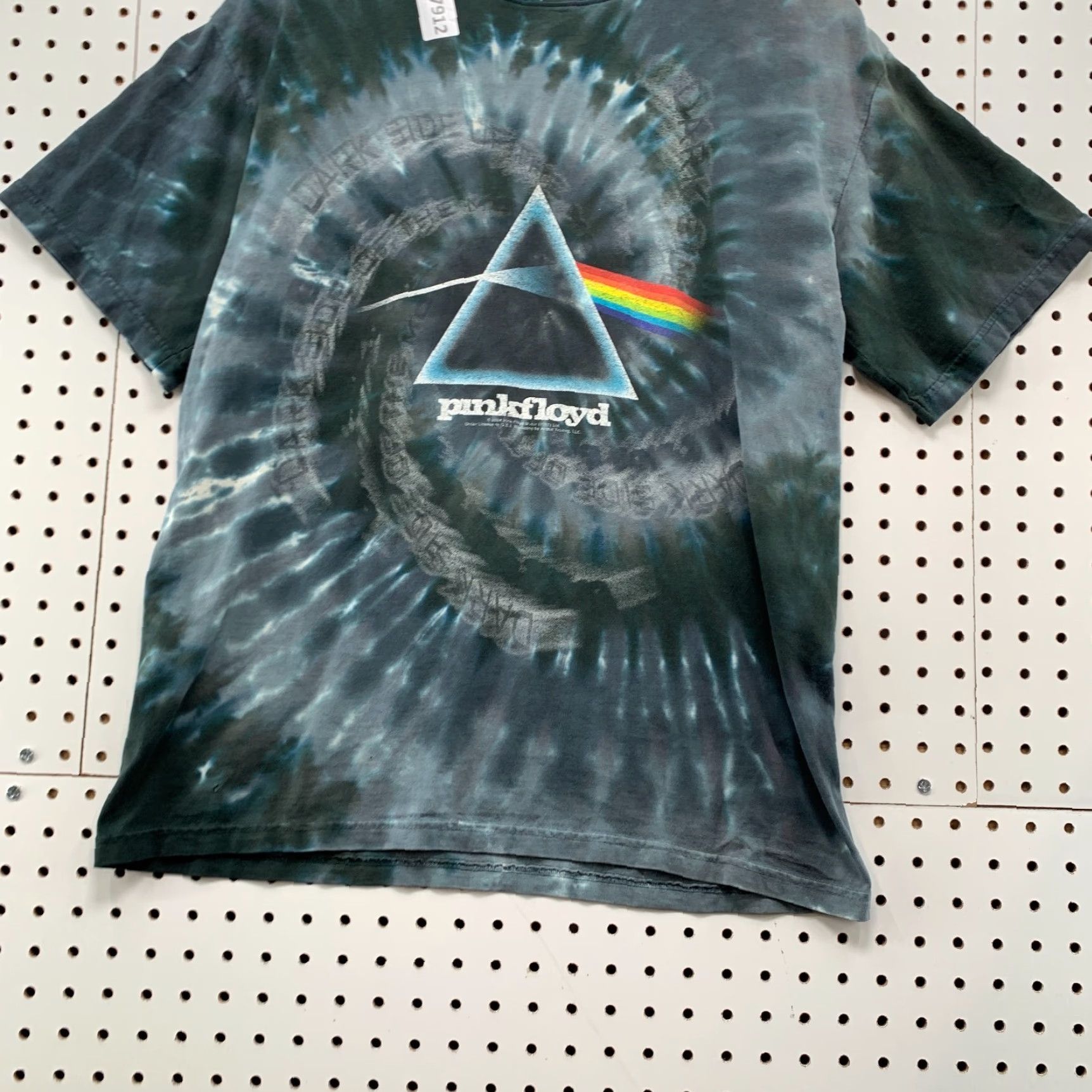 Liquid Blue VINTAGE Pink Floyd Liquid Blue Tie Dye Shirt Mens Medium Blue 90s Moon Graphic Band Mens Size US M / EU 48-50 / 2 - 6 Thumbnail