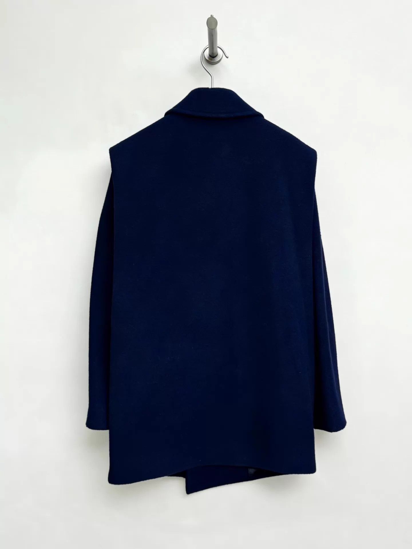 Lanvin Lanvin 80s 100% Wool Double-Breasted Peak Lapel Jacket Size S / US 4 / IT 40 - 2 Thumbnail